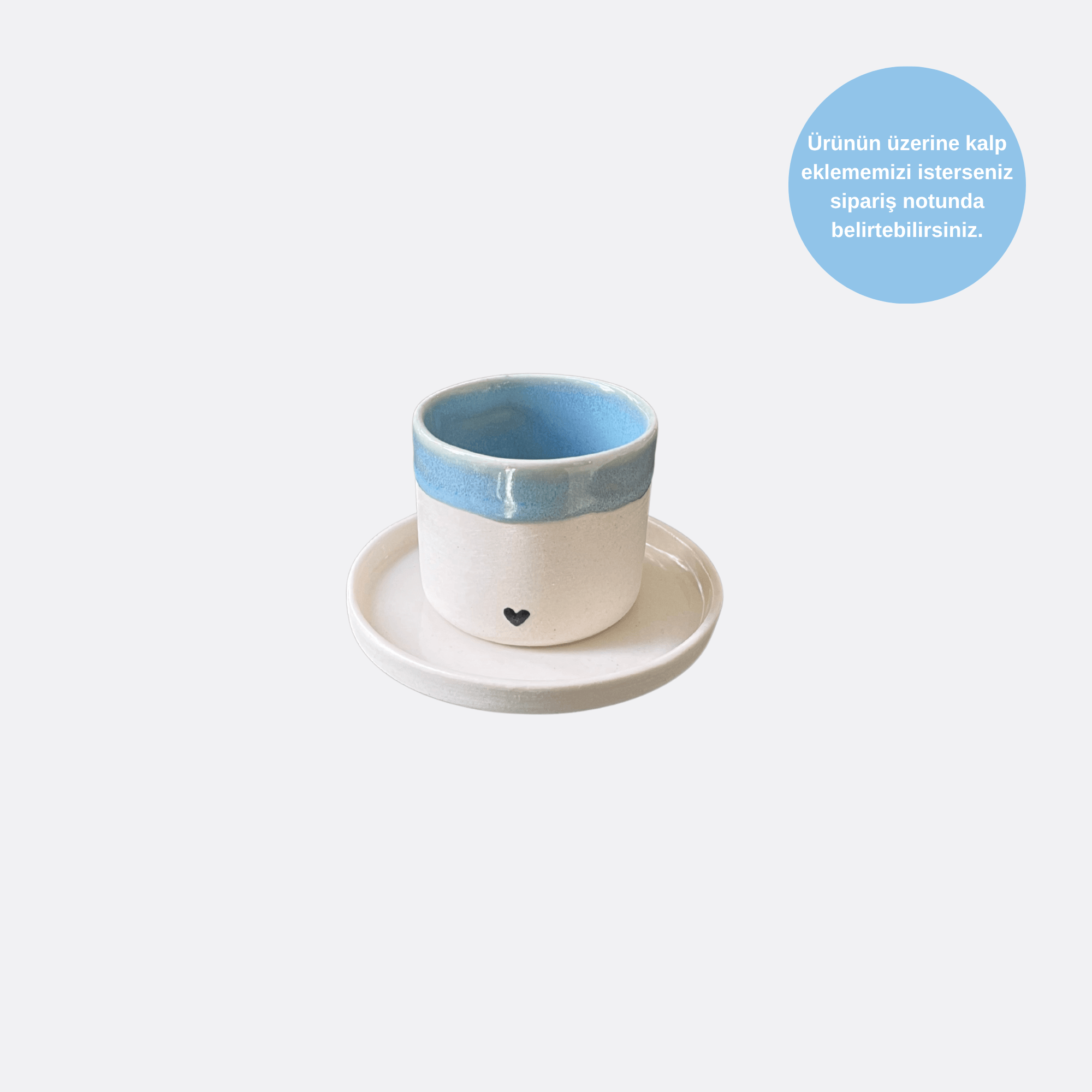  Baby Blue Türk Kahvesi / Espresso Fincan Seti 