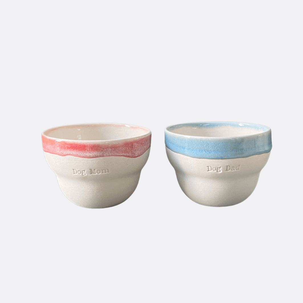 Dog Mom&Dad Stoneware Bubble Mug 2'li Set