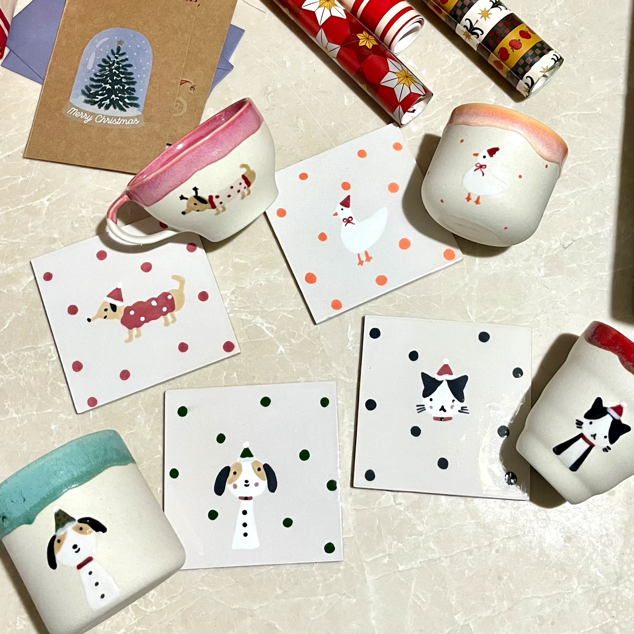 Seramik Bardak Altlığı