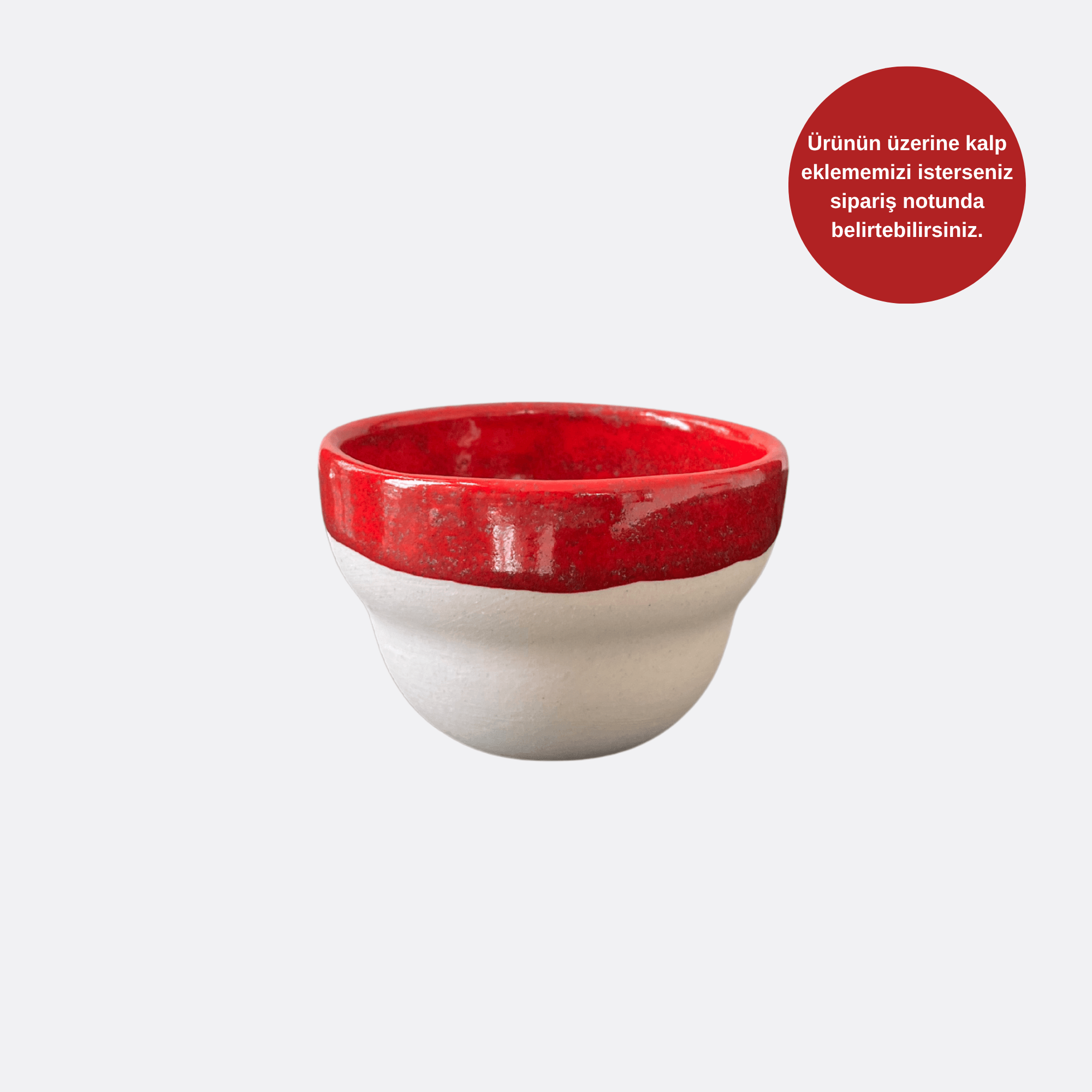 Red Stoneware Bubble Mug