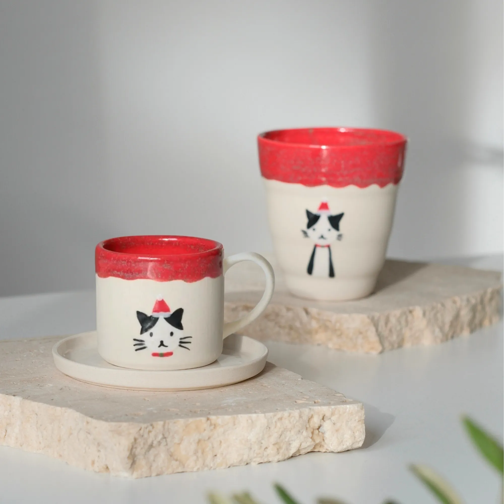 Meow Christmas Kuplu Fincan