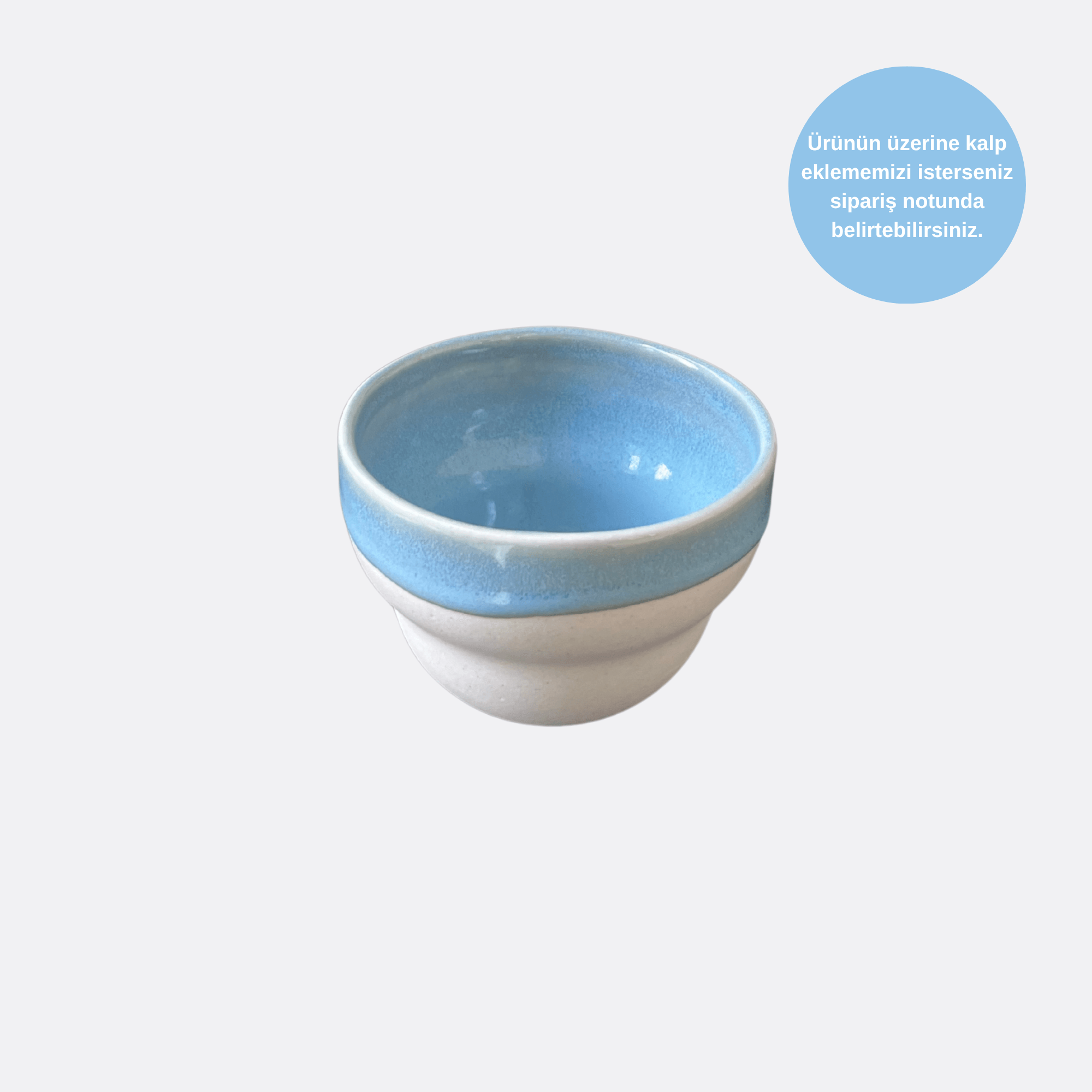 Baby Blue Stoneware Bubble Mug