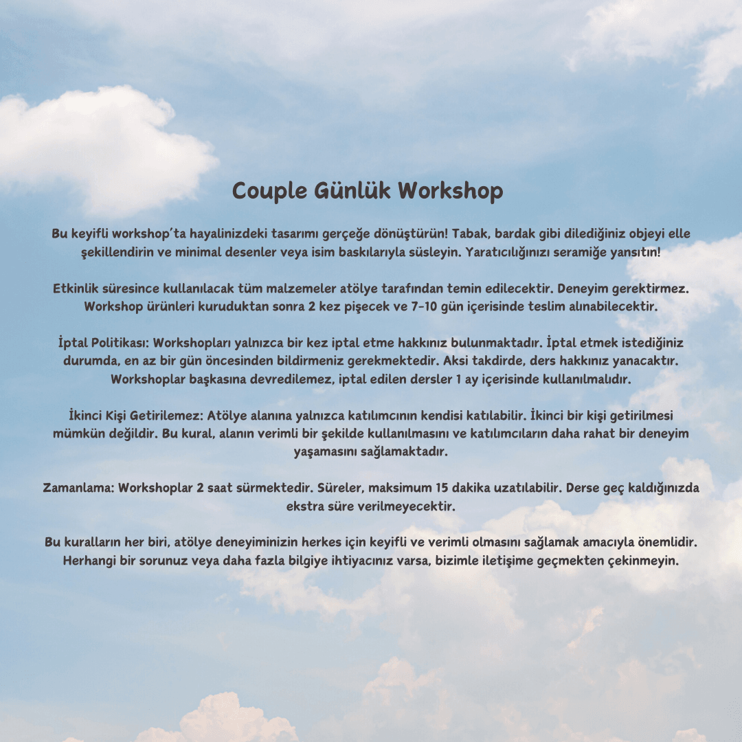 Günlük Couple Workshop (El ile şekillendirme)