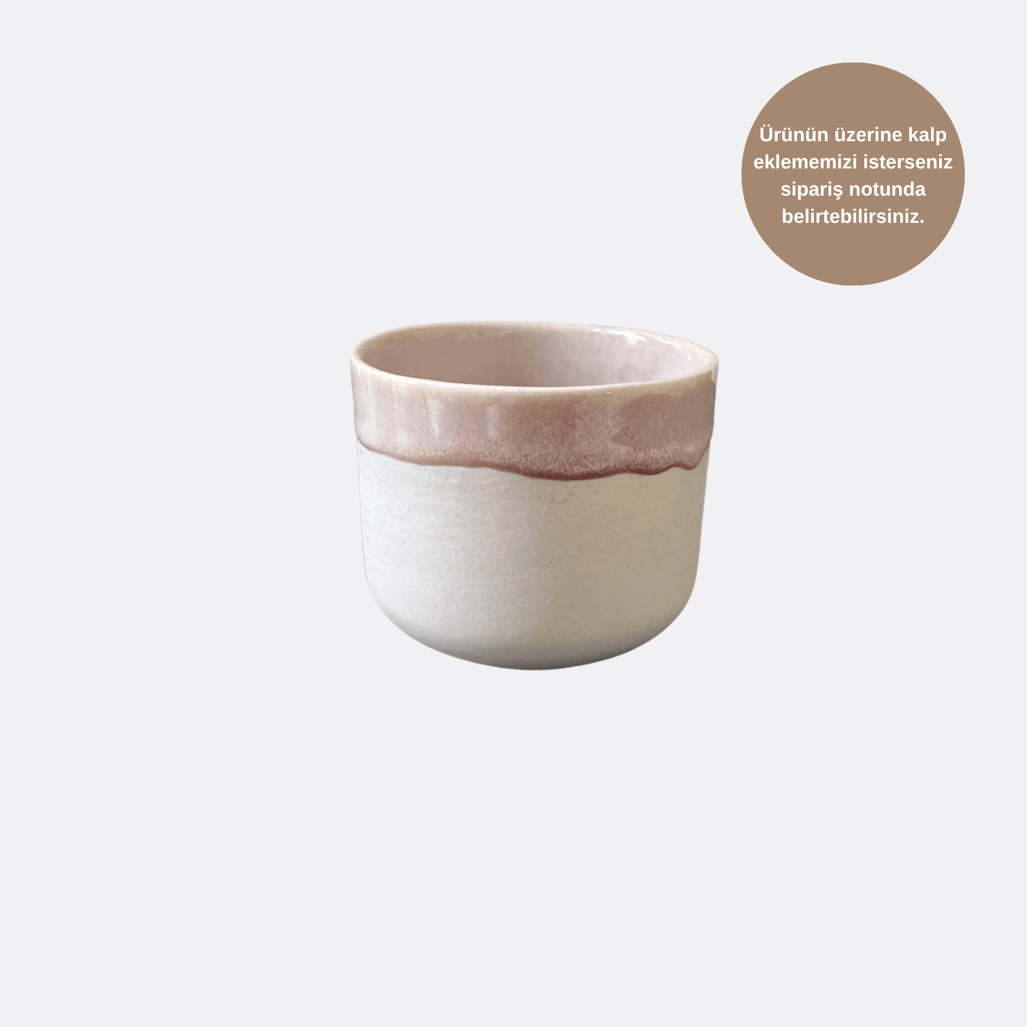 Beige Stoneware Tombul Mug