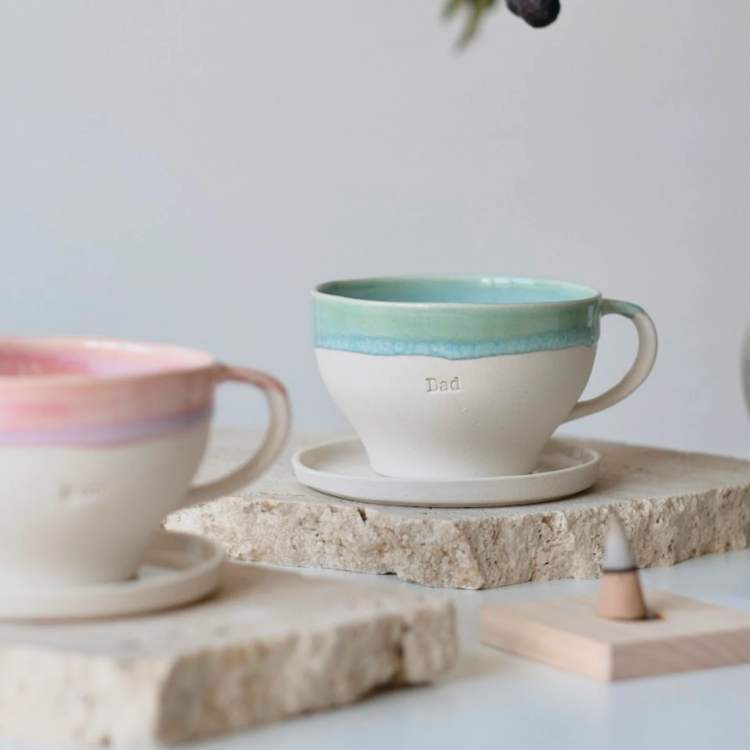 Dad Stoneware Tea Cup Set