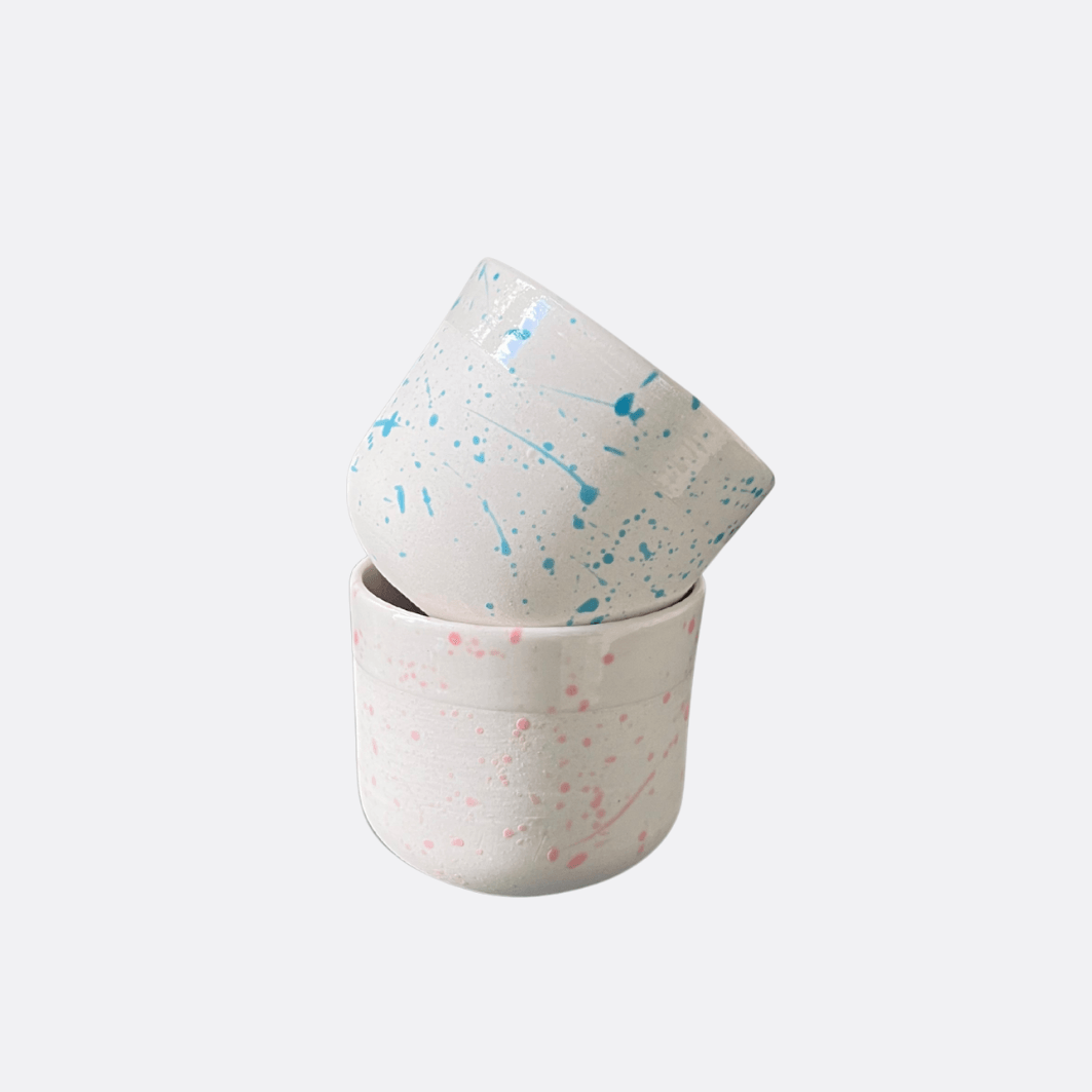 Blush&Breeze 2'li Stoneware Tombul Mug Set