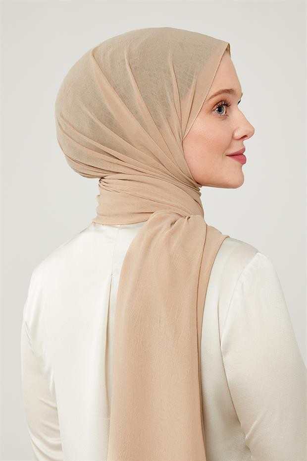 Levidor Solid Color Frozen Crepe Shawl