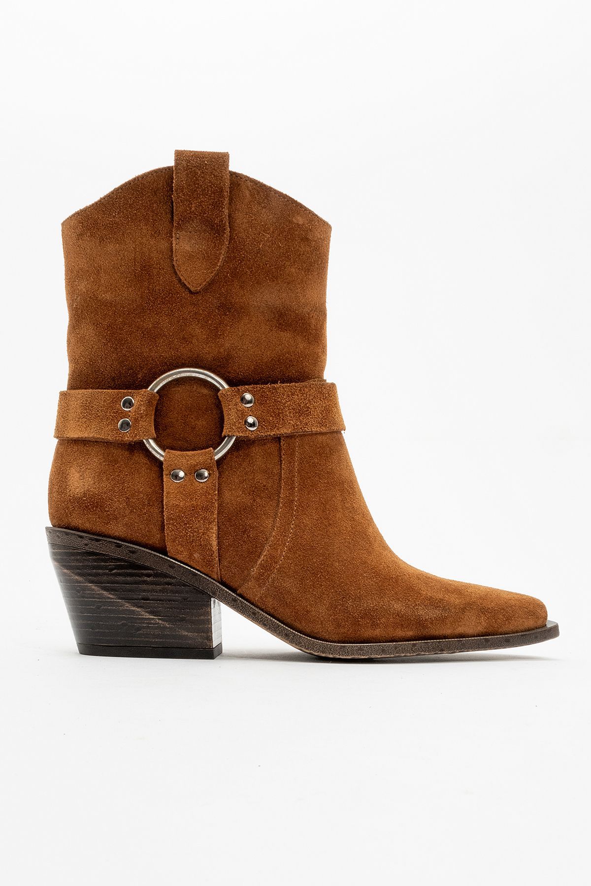 Fandel Deri Kadın Bot Taba Süet