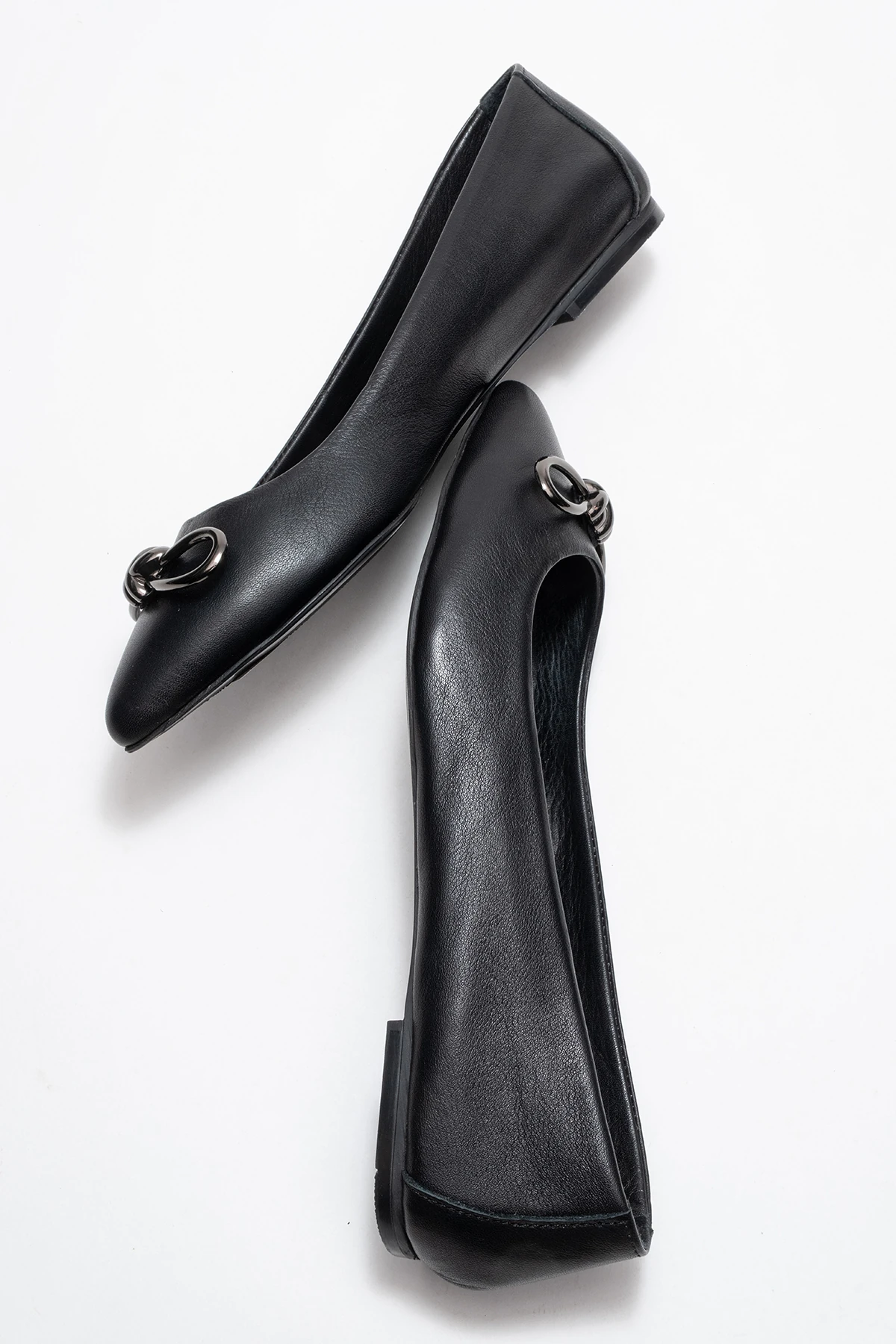 Veibola Kadın Deri Babet Siyah