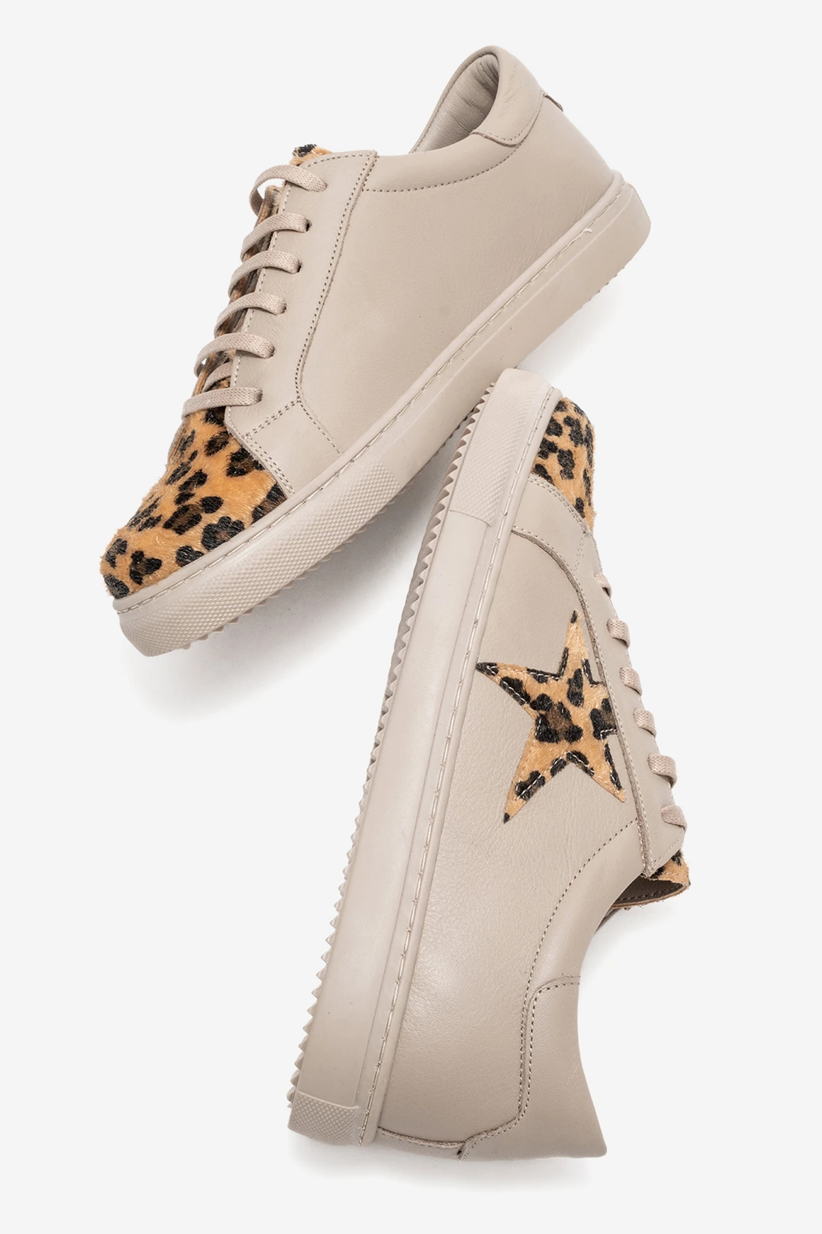 Brendon Kadın Spor Ayakkabı Gri-Leopar