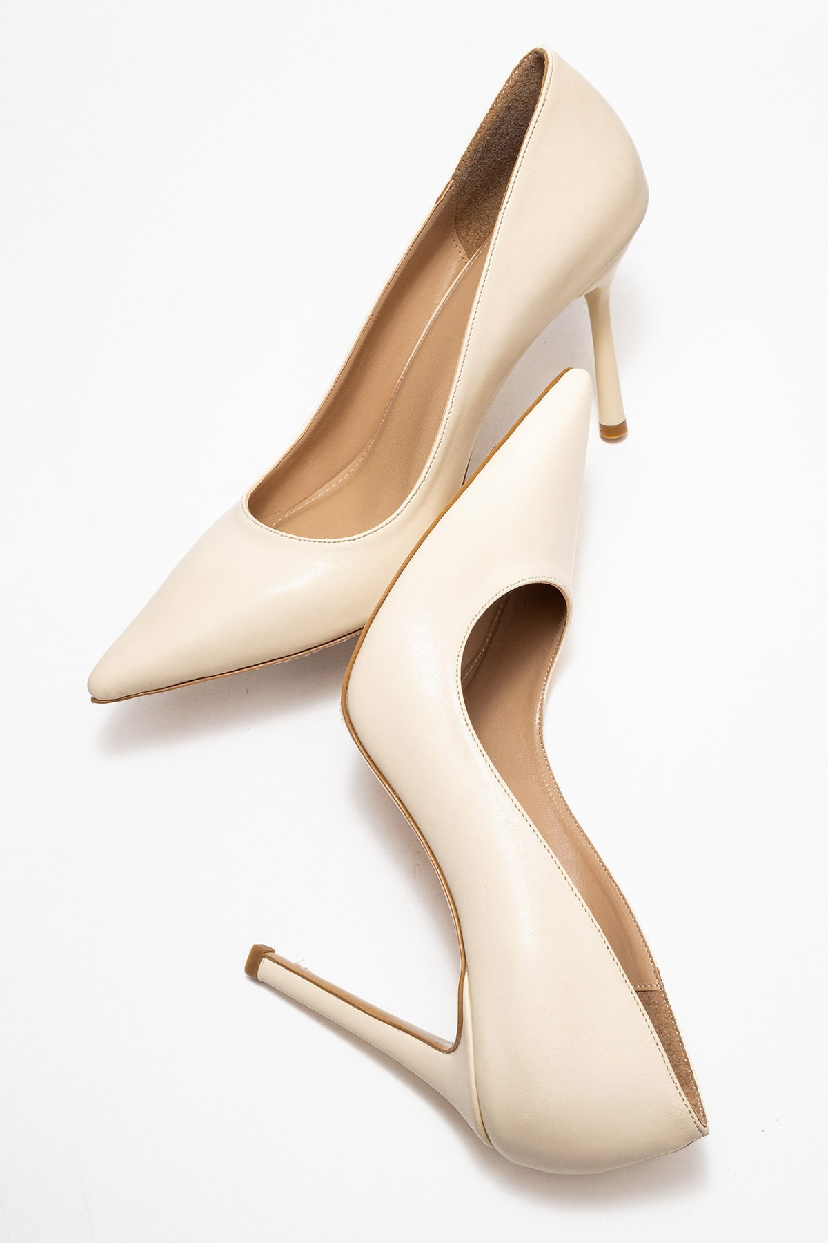 Bolinya Kadın Stiletto Bej