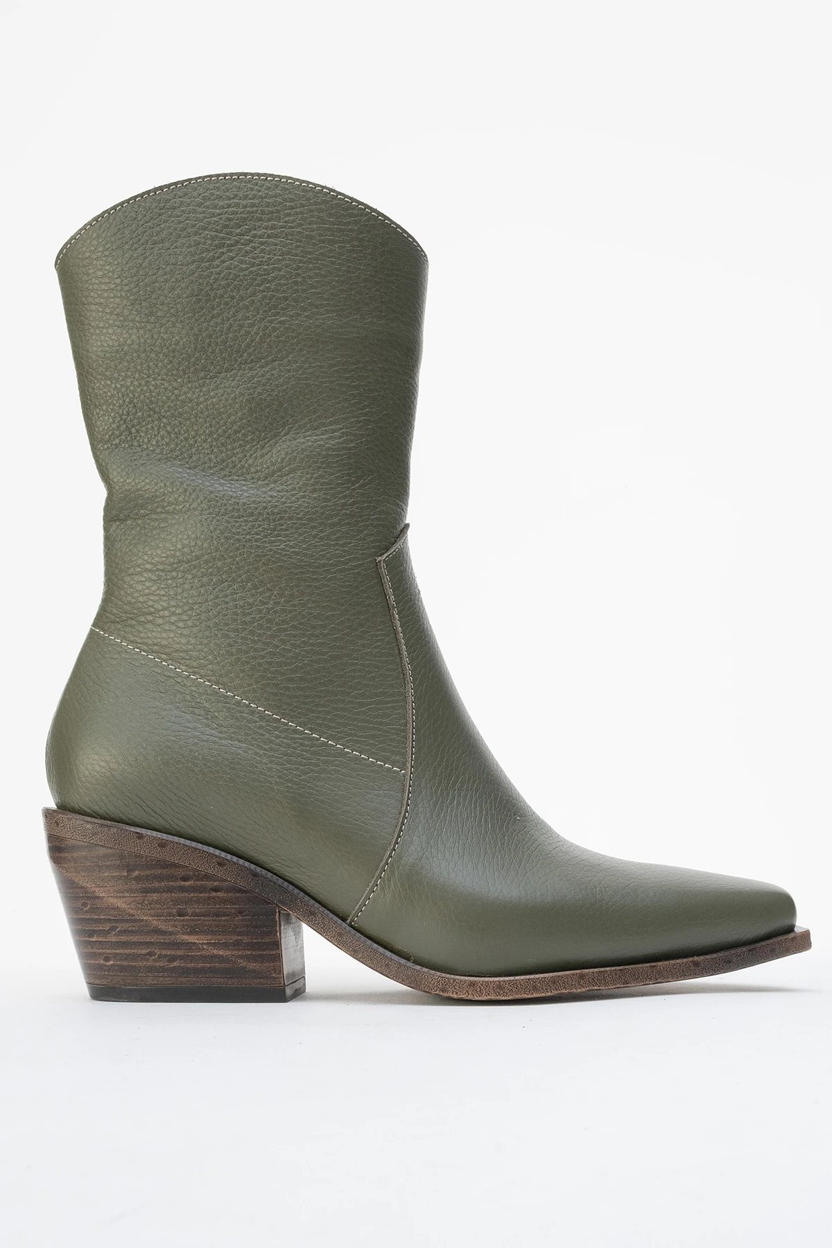 Farly Deri Kadın Bot Haki