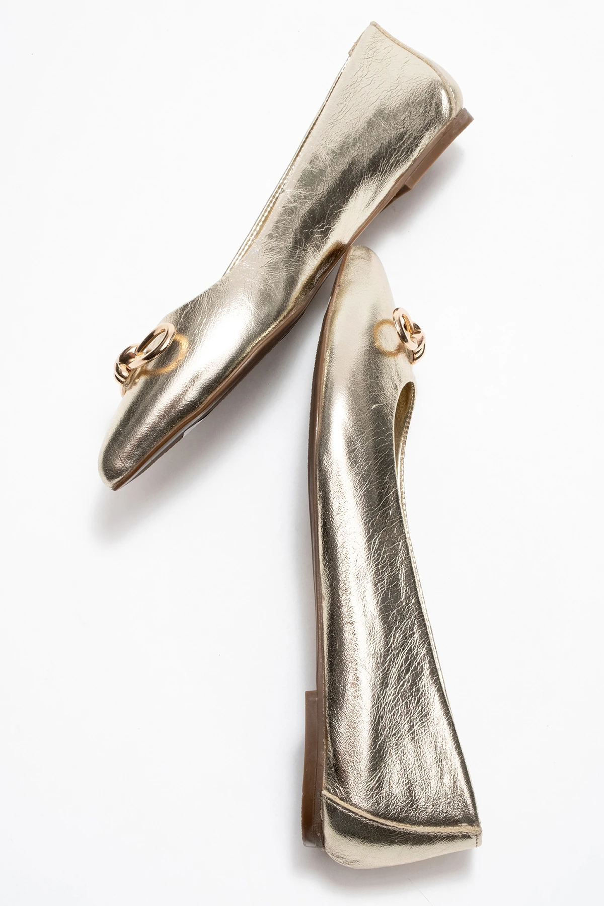 Veibola Kadın Deri Babet Dore