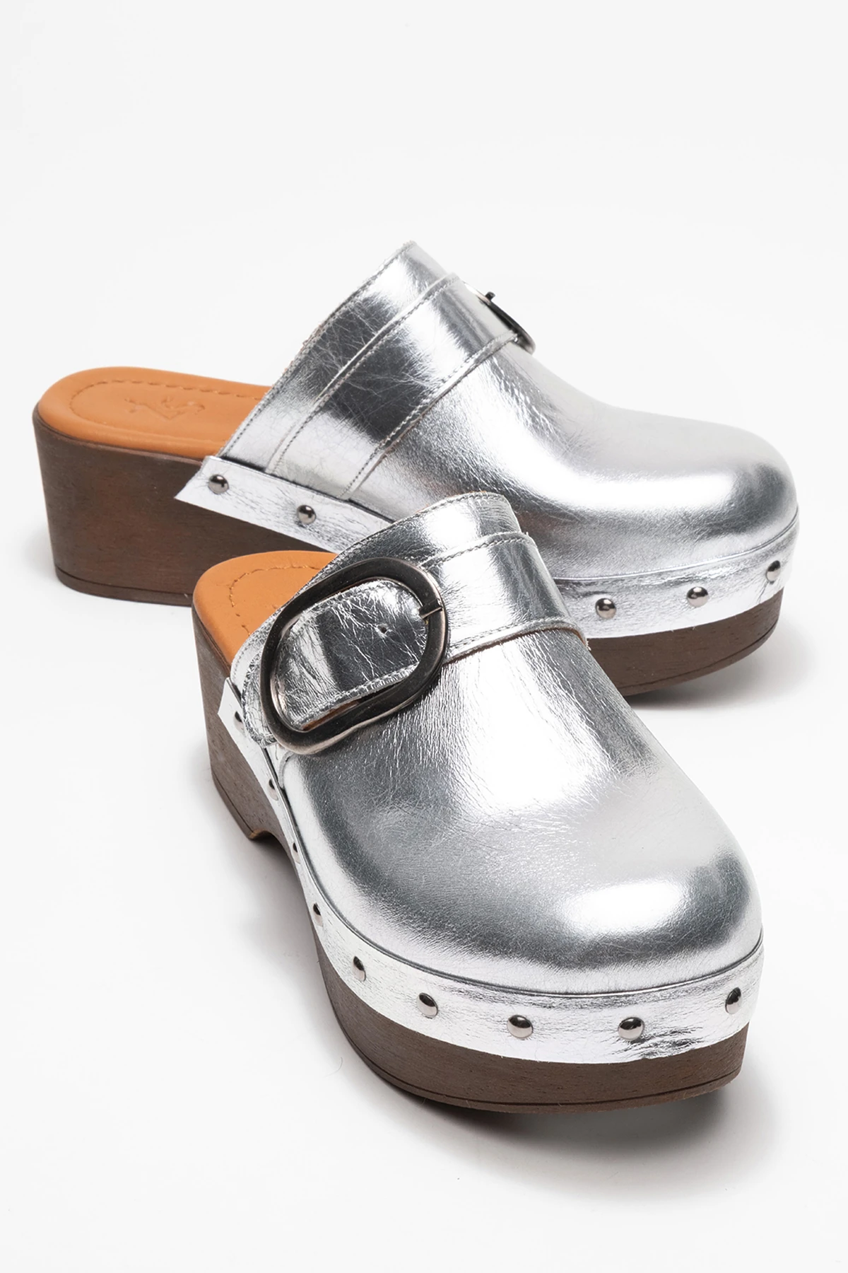 Sylive Kadın Deri Takunya Terlik Lame