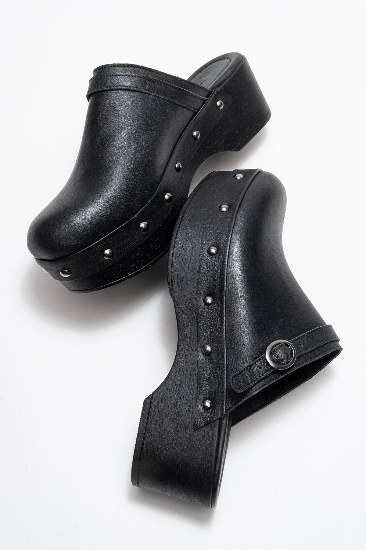 Beloni Kadın Deri Takunya Terlik Siyah