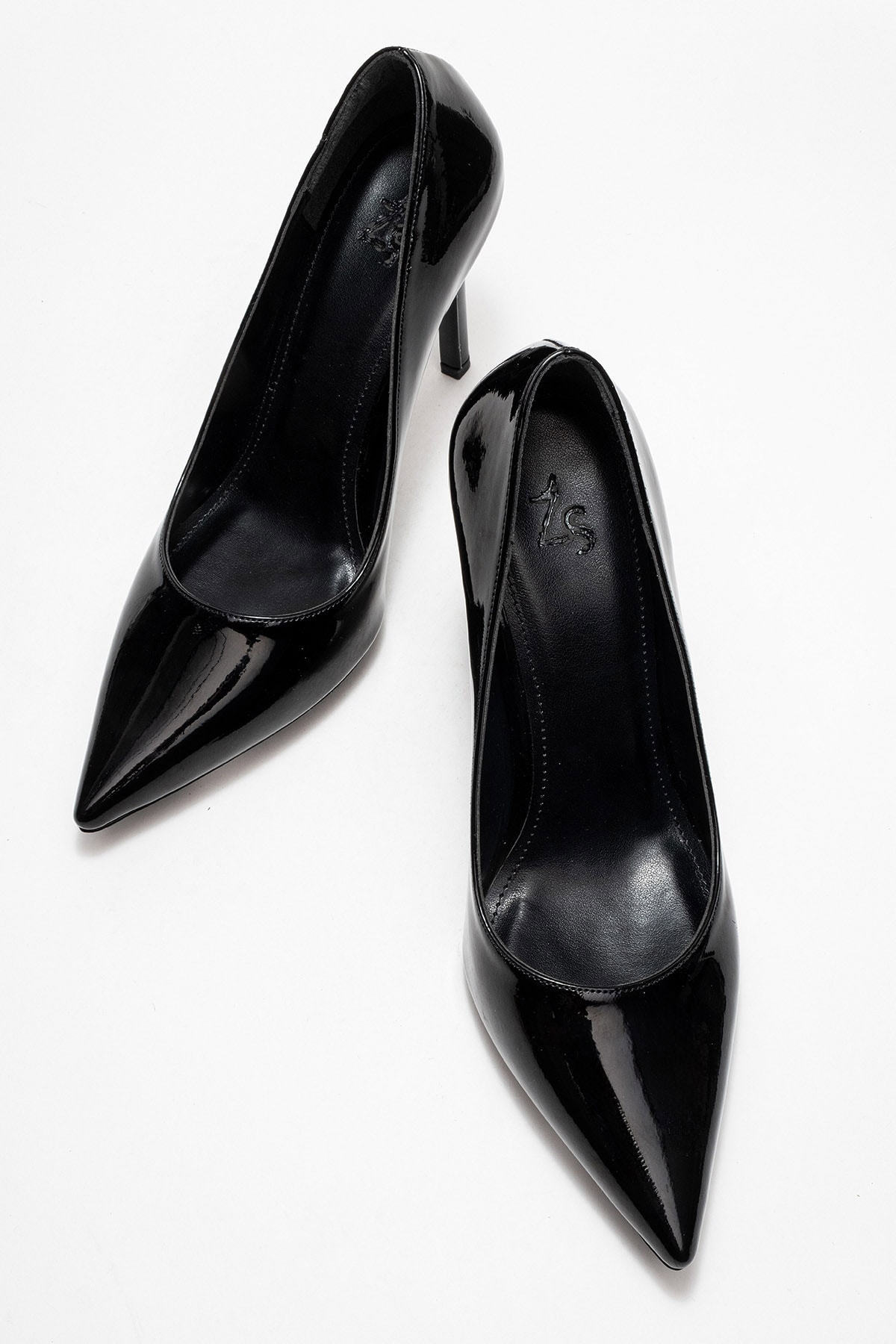 Bolinya Kadın Stiletto Siyah Rugan