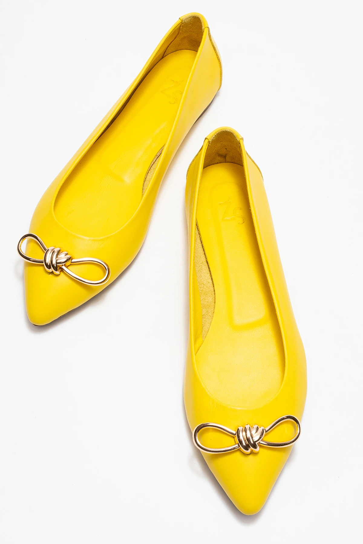 Veibola Kadın Deri Babet Sarı