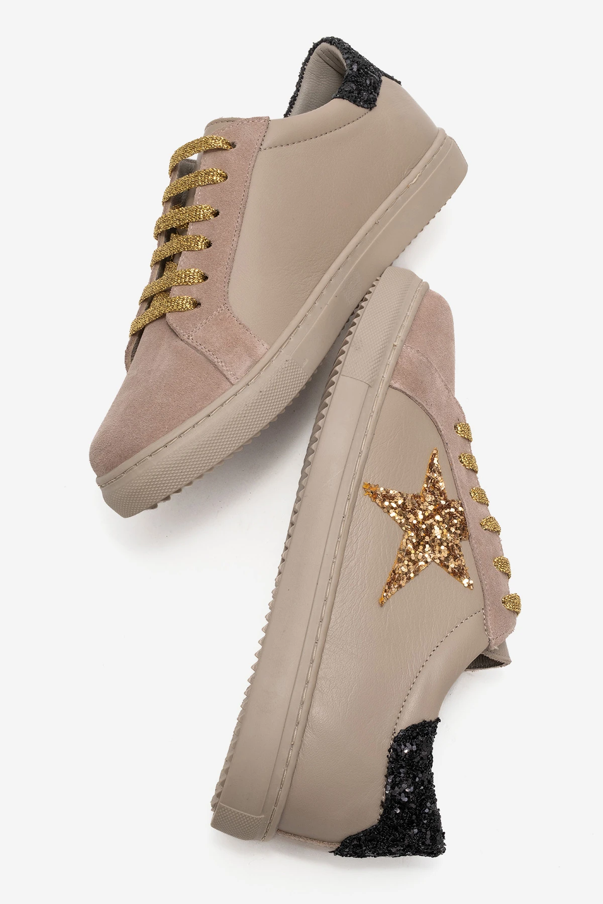 Brendon Kadın Spor Ayakkabı Gri-Grisüet-Dore-Cam-kırığı