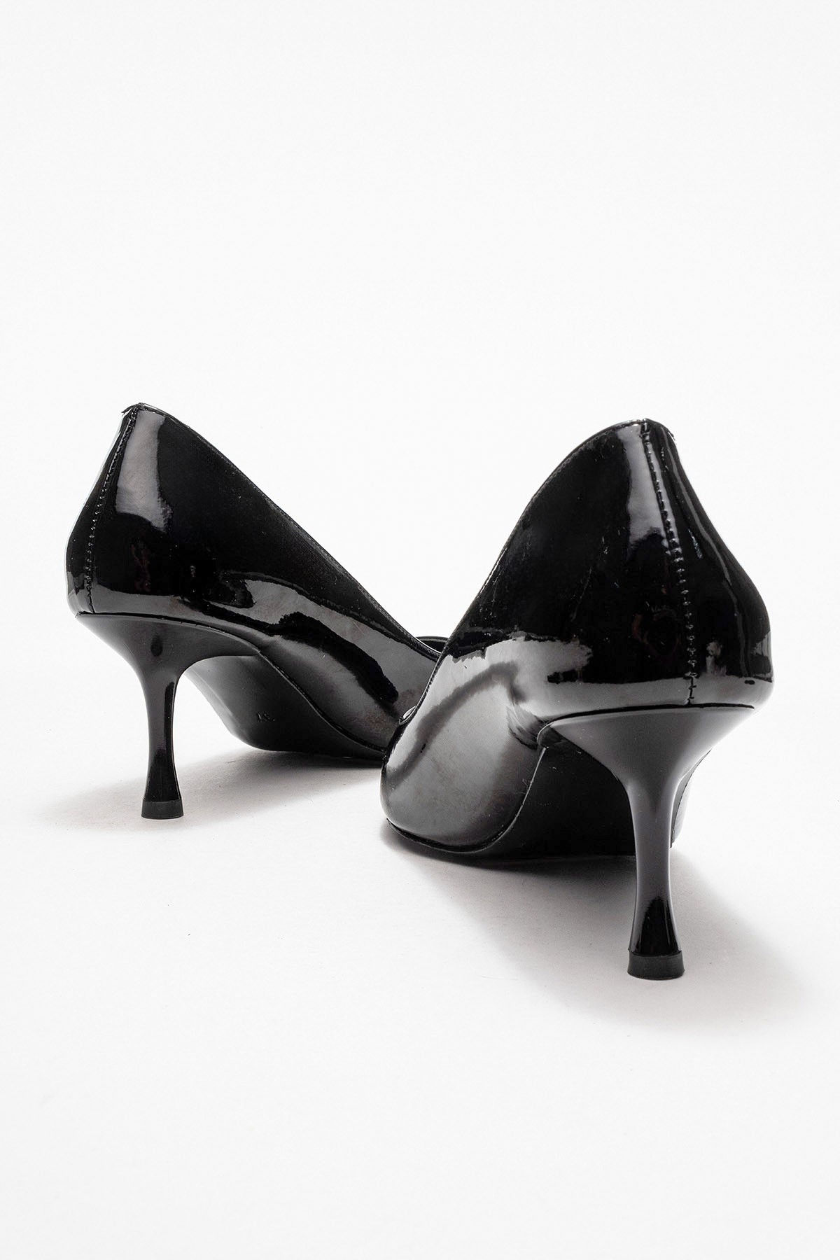 Annares Kadın Stiletto Siyah Rugan