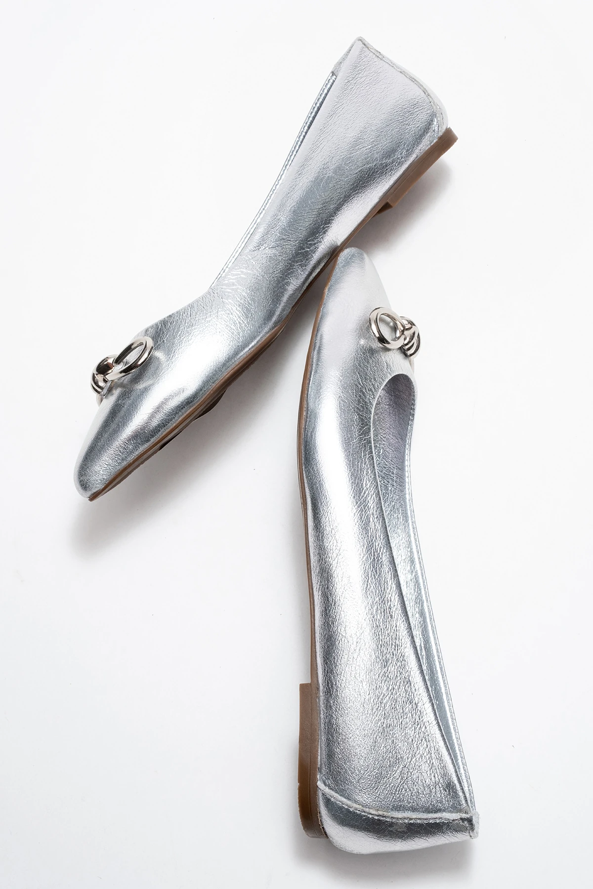 Veibola Kadın Deri Babet Lame