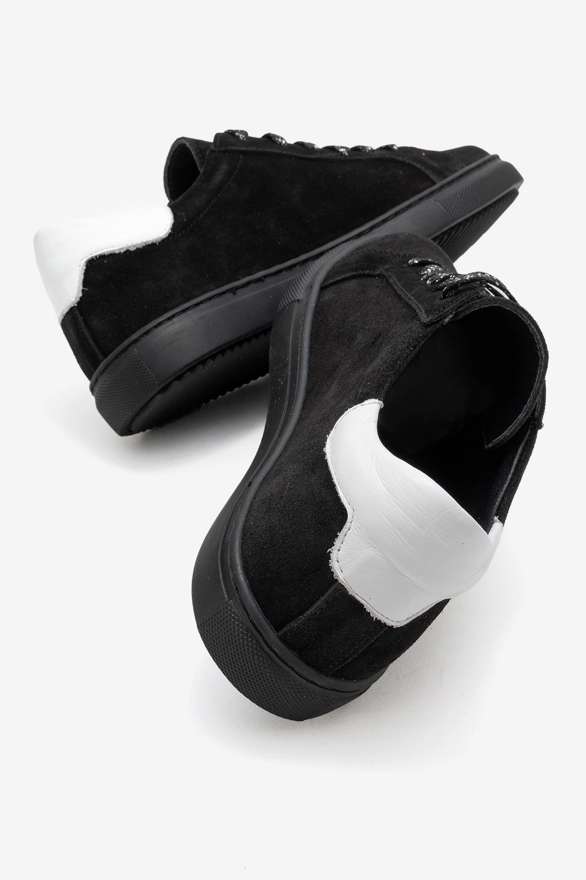 Brendon Kadın Spor Ayakkabı Siyah-Siyahsüet-Beyaz