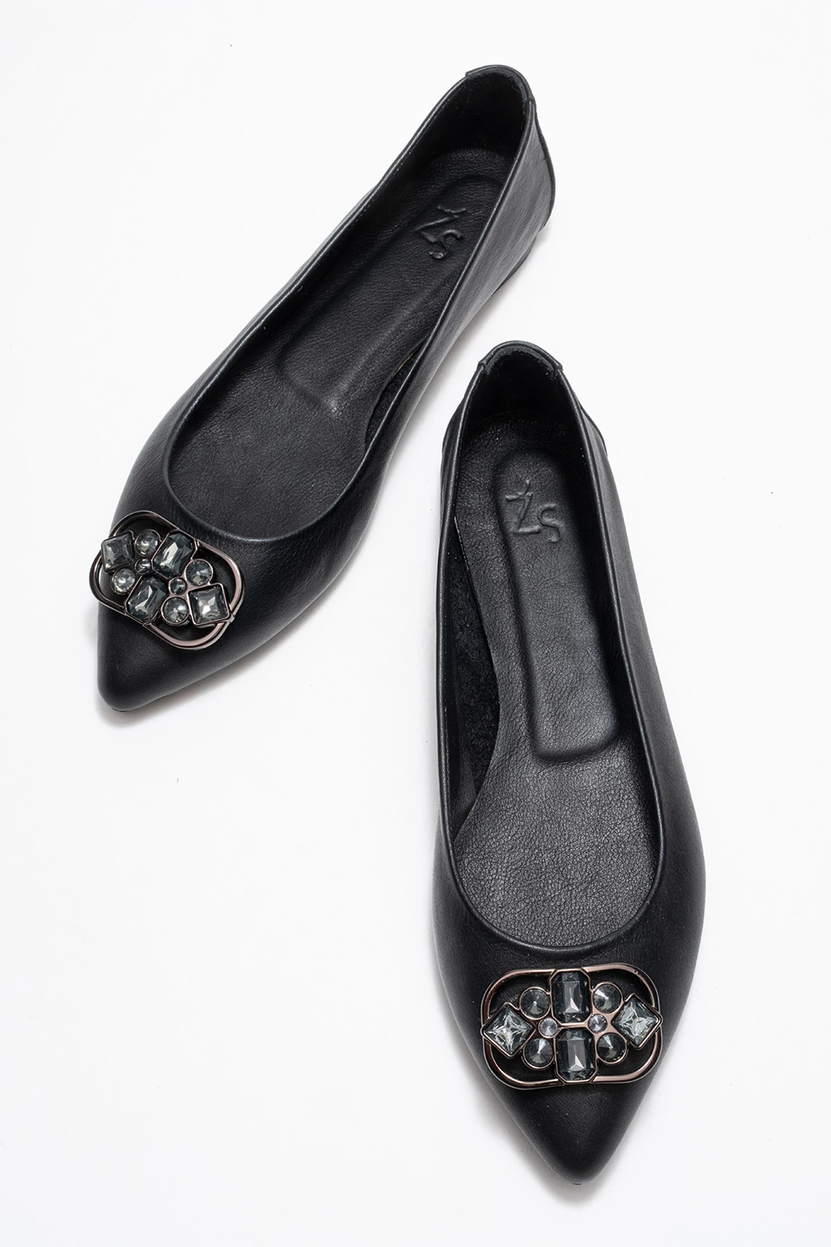 Aaron Kadın Deri Babet Siyah 