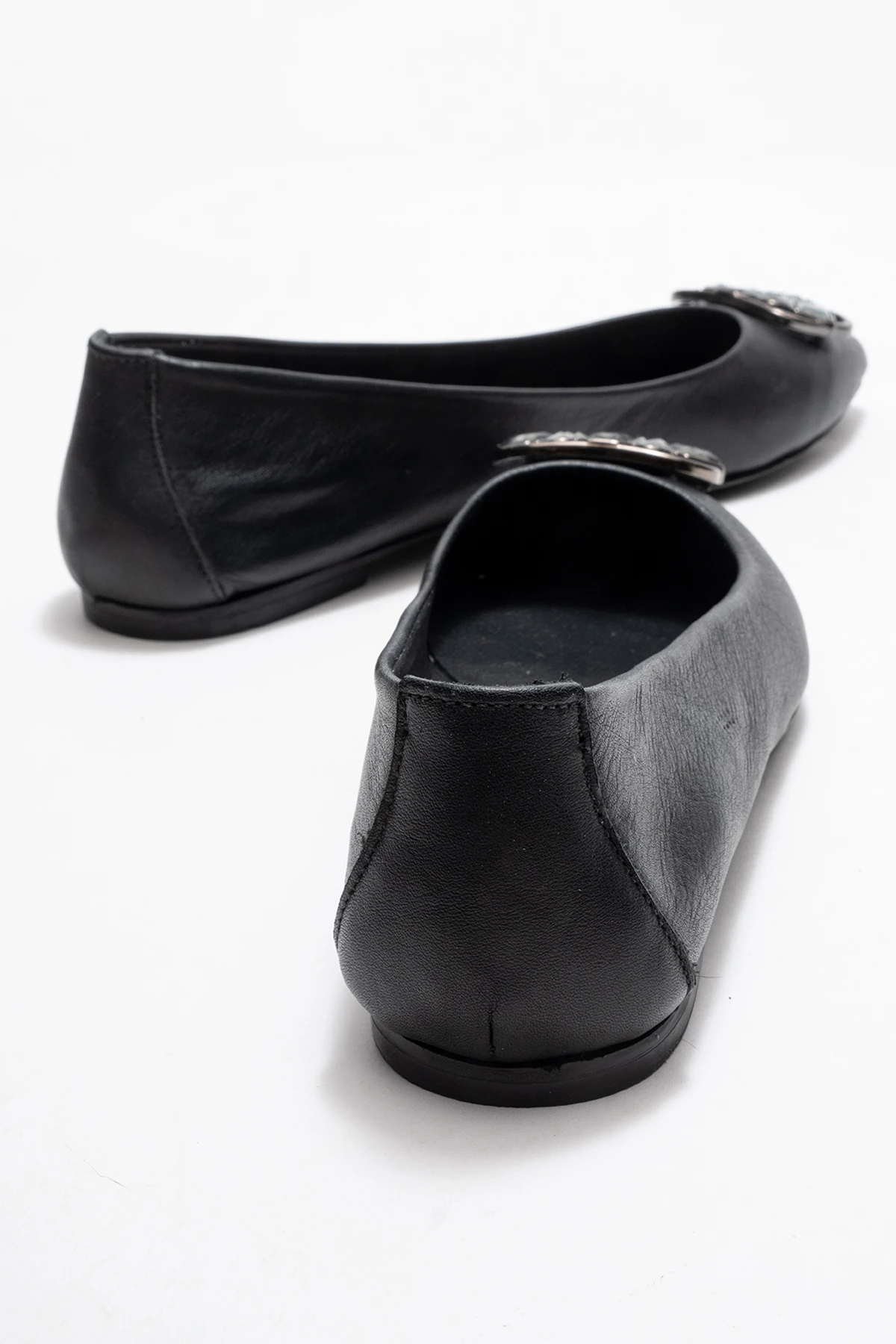 Aaron Kadın Deri Babet Siyah 