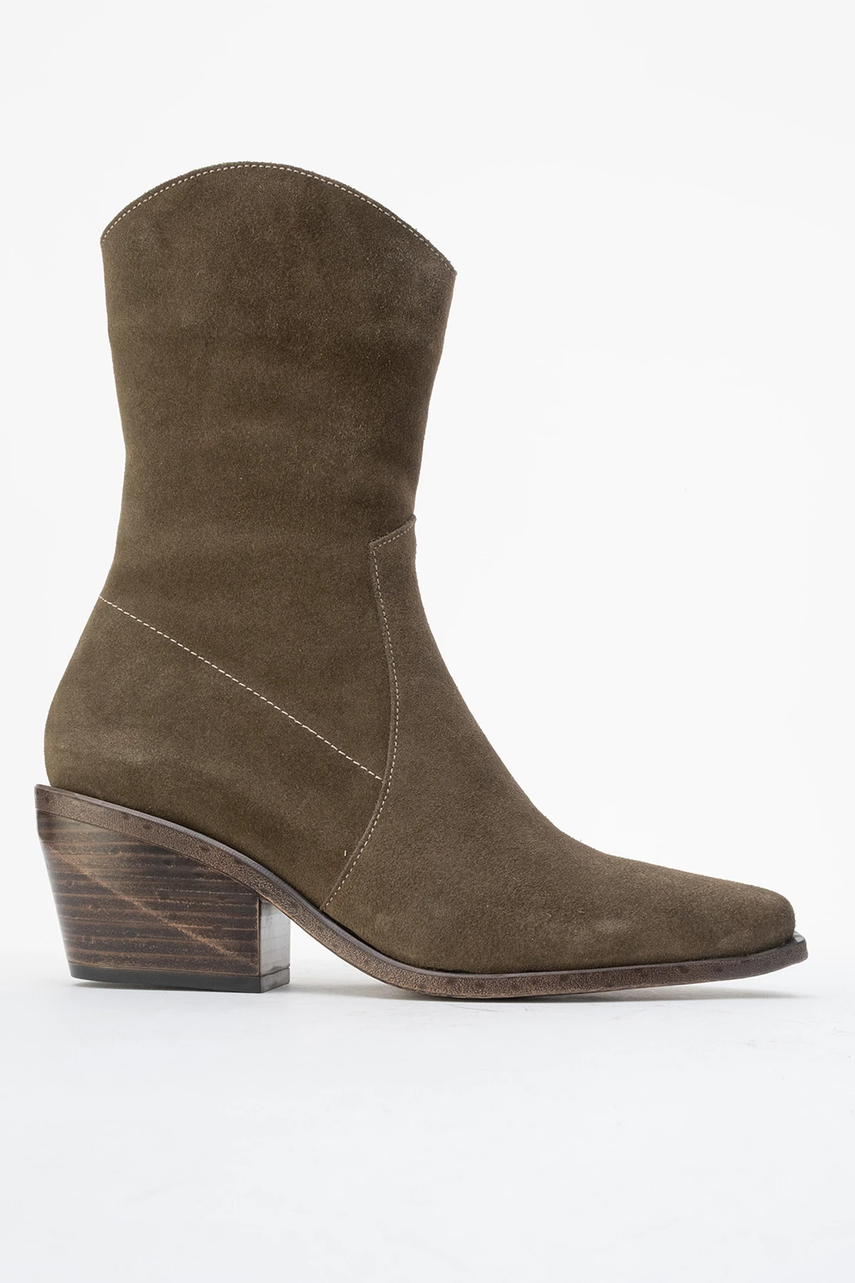 Farly Deri Kadın Bot Haki Süet