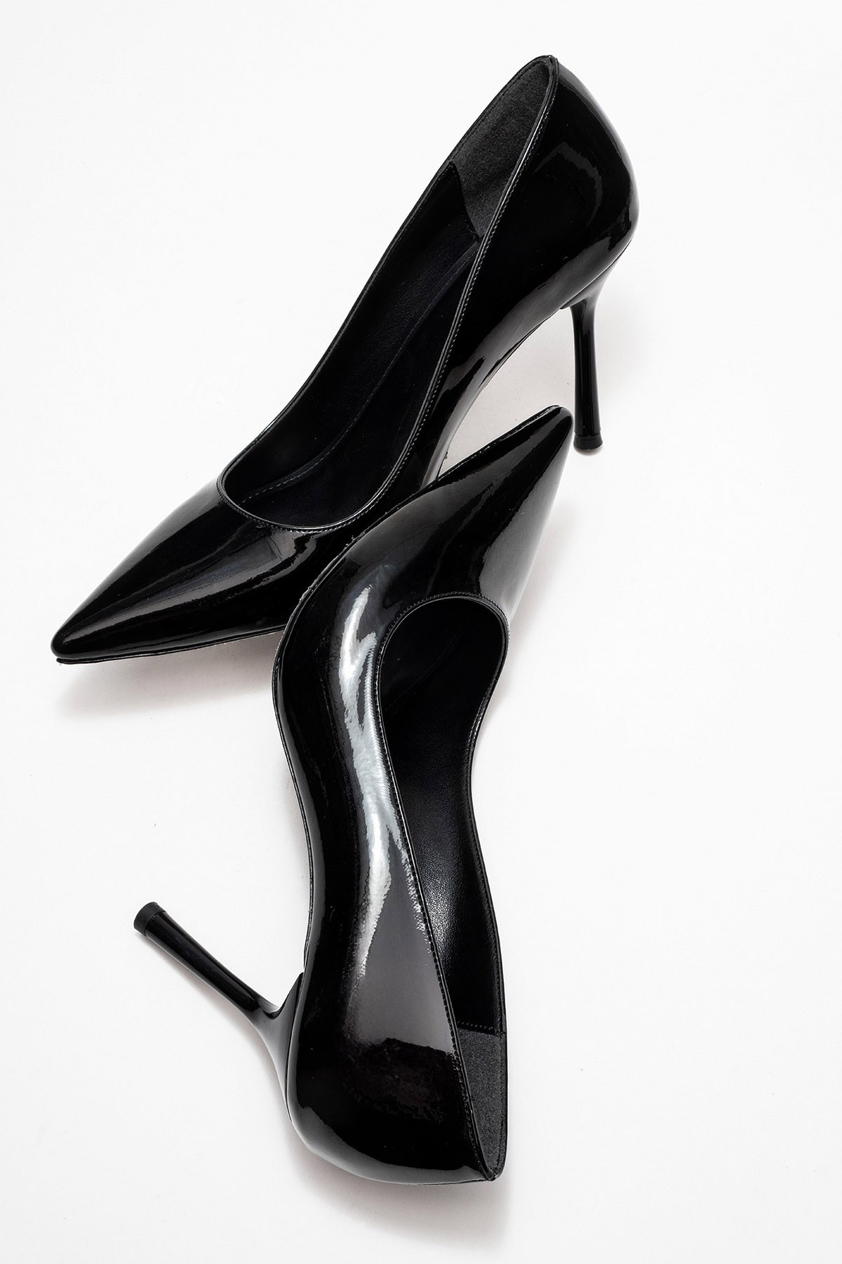Anelia Kadın Stiletto Siyah Rugan