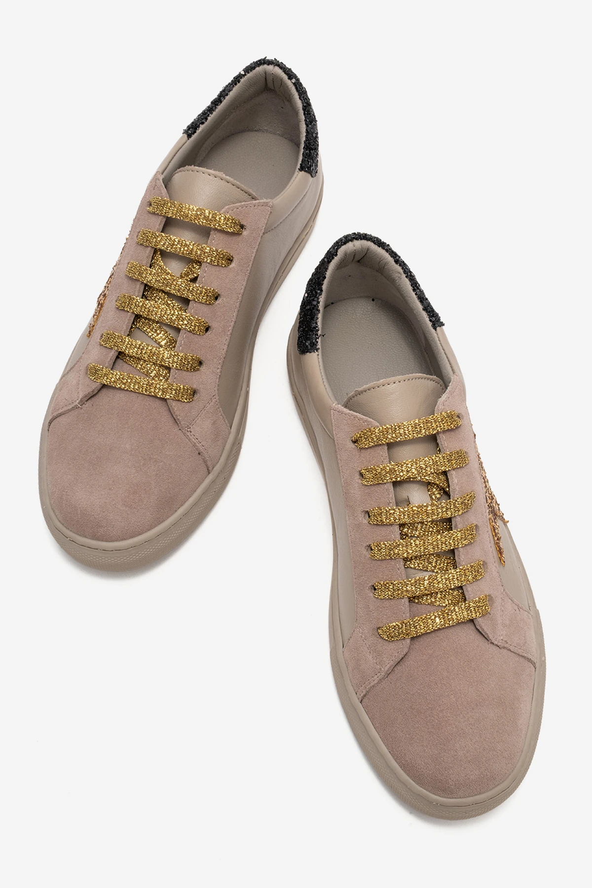 Brendon Kadın Spor Ayakkabı Gri-Grisüet-Dore-Cam-kırığı