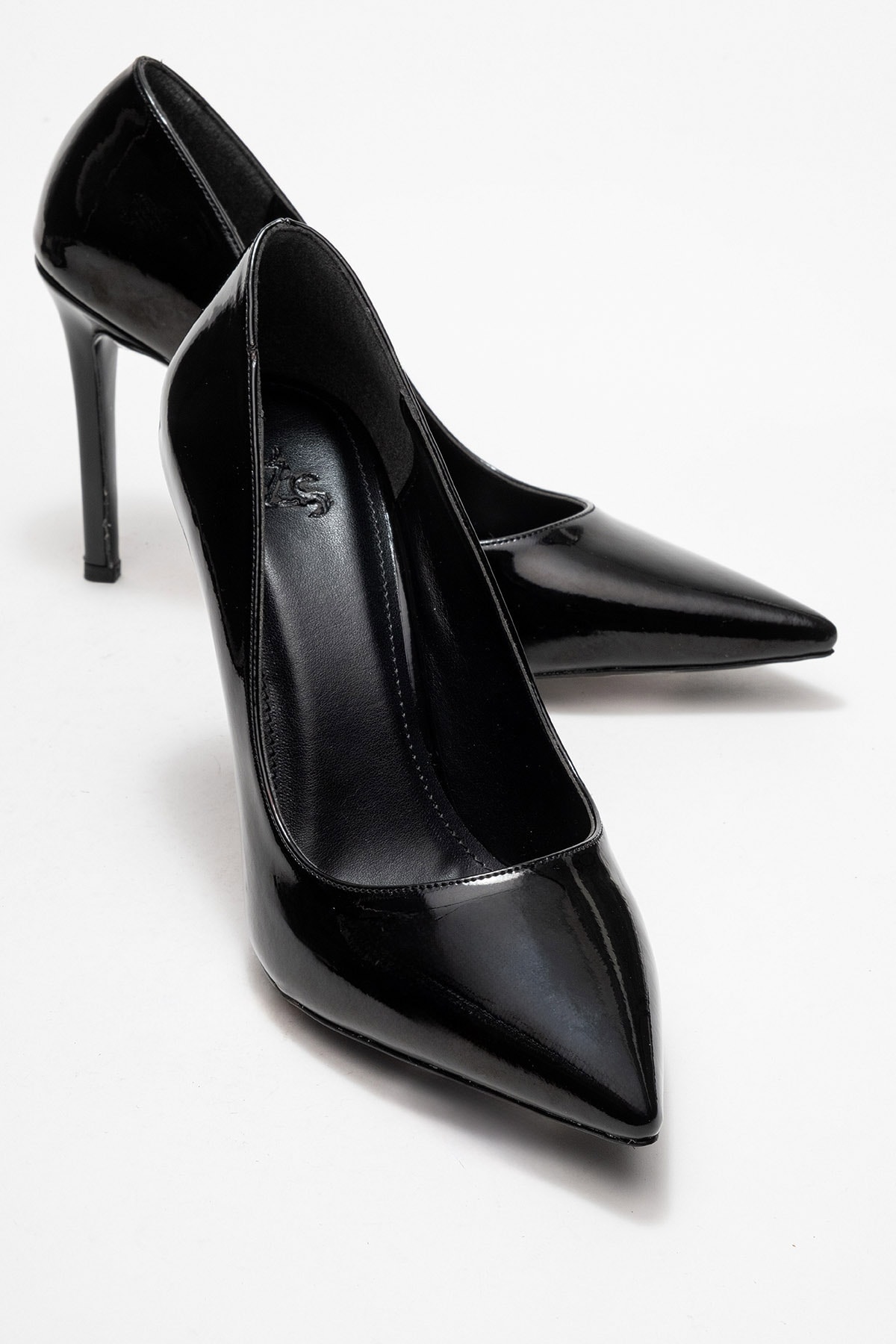 Bolinya Kadın Stiletto Siyah Rugan