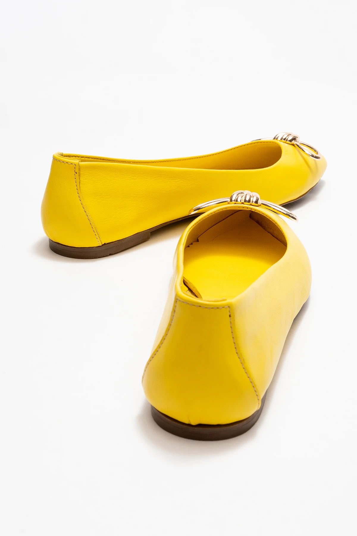 Veibola Kadın Deri Babet Sarı