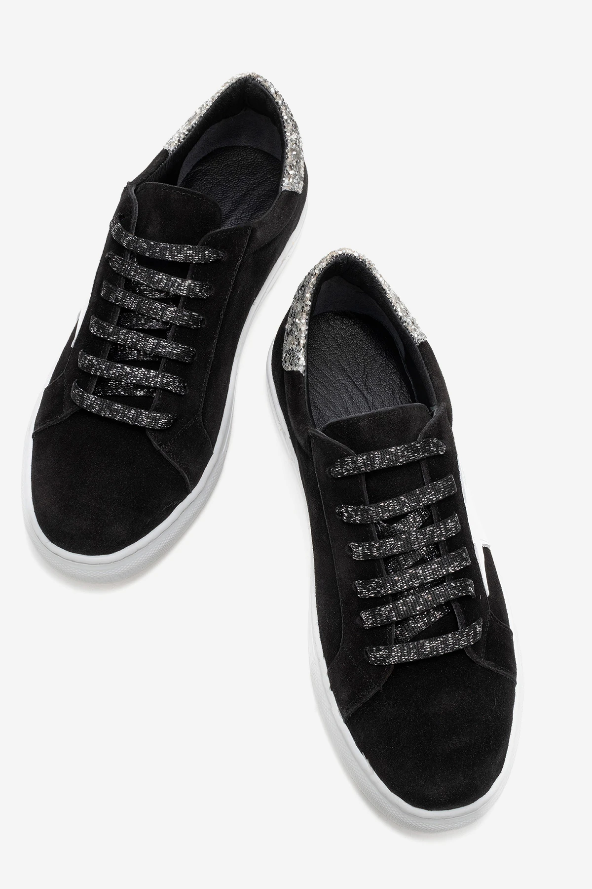 Brendon Kadın Spor Ayakkabı Siyah-Siyahsüet-Cam-Kırığı