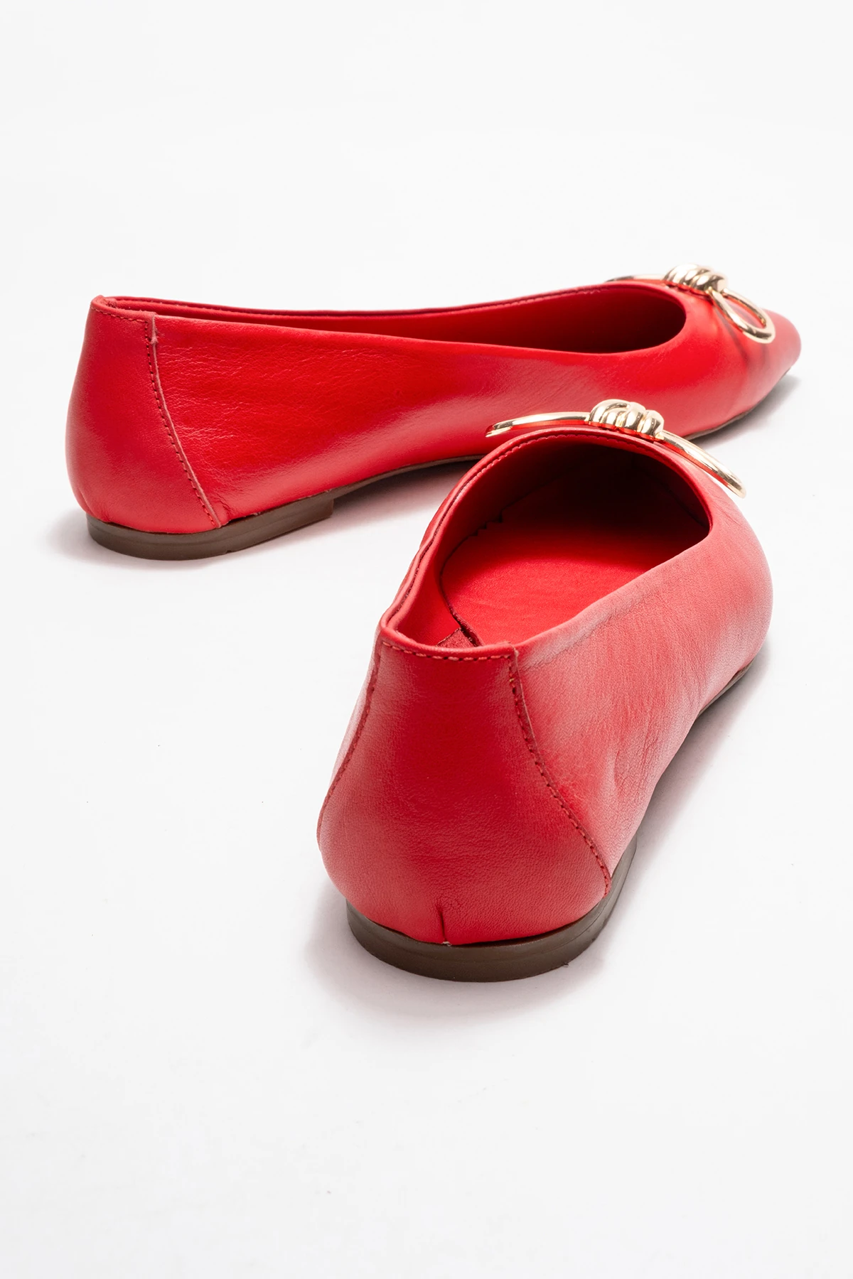 Veibola Kadın Deri Babet Kırmızı