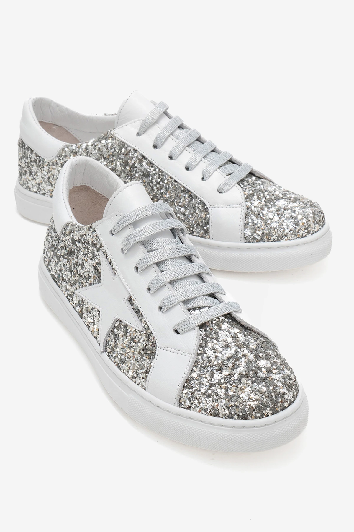 Brendon Kadın Spor Ayakkabı Beyaz-Cam-Kırığı