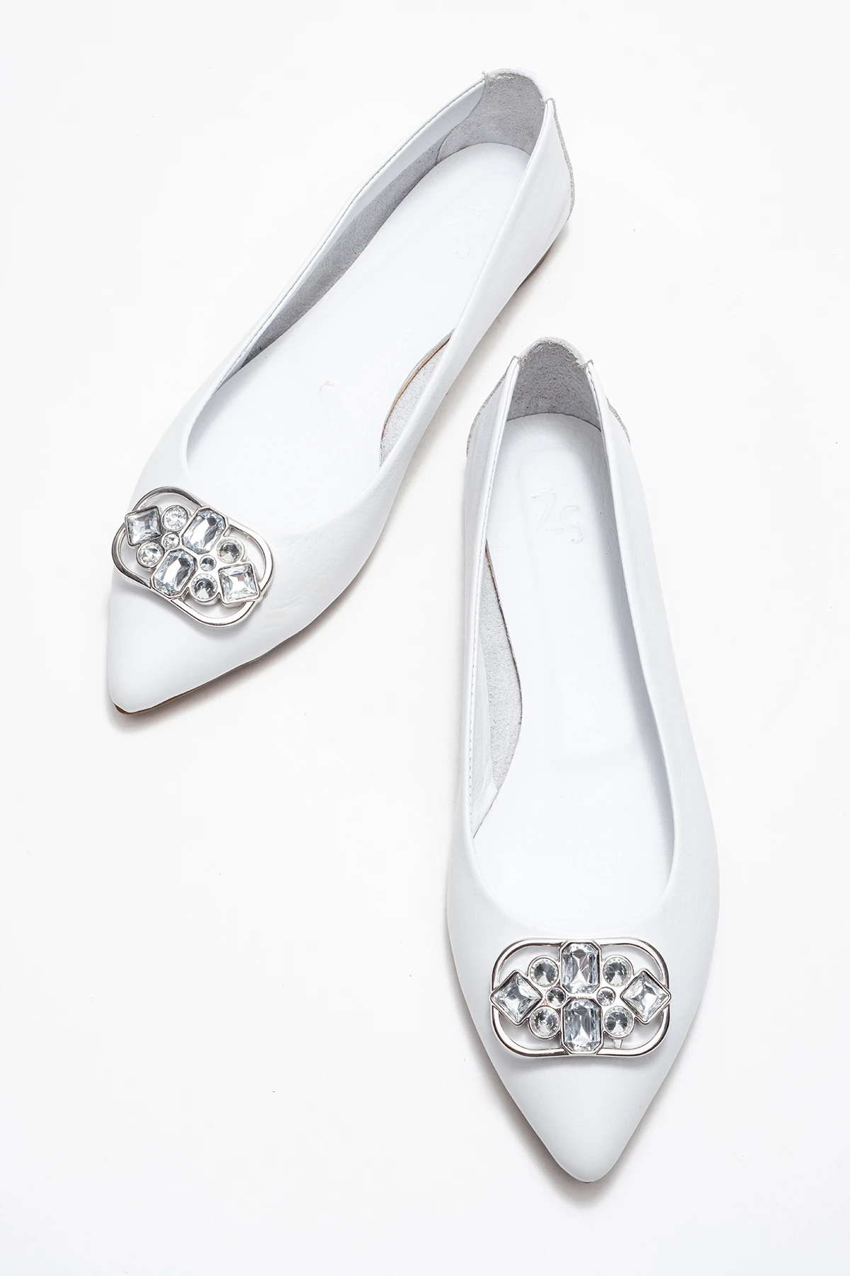 Aaron Kadın Deri Babet Beyaz