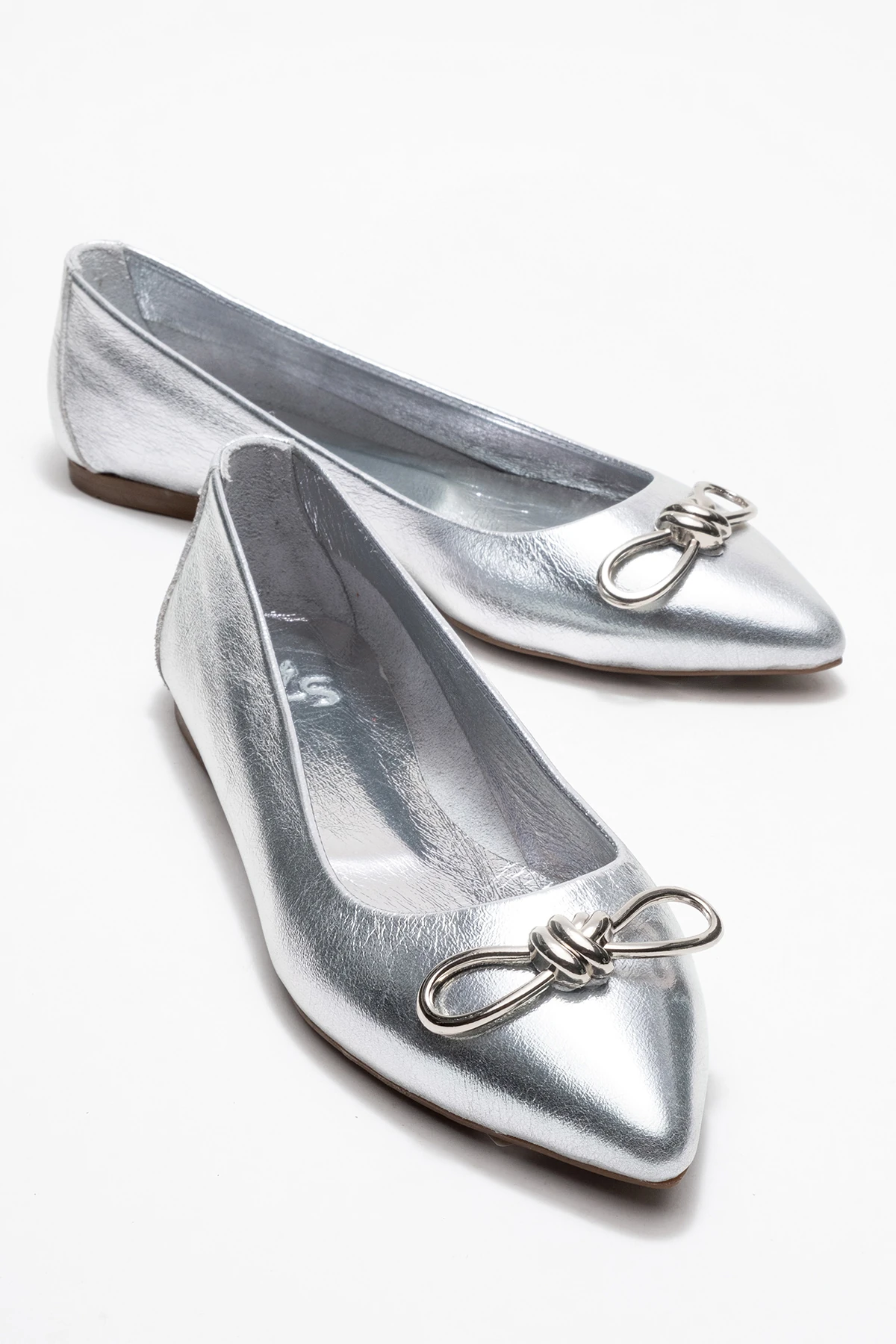 Veibola Kadın Deri Babet Lame