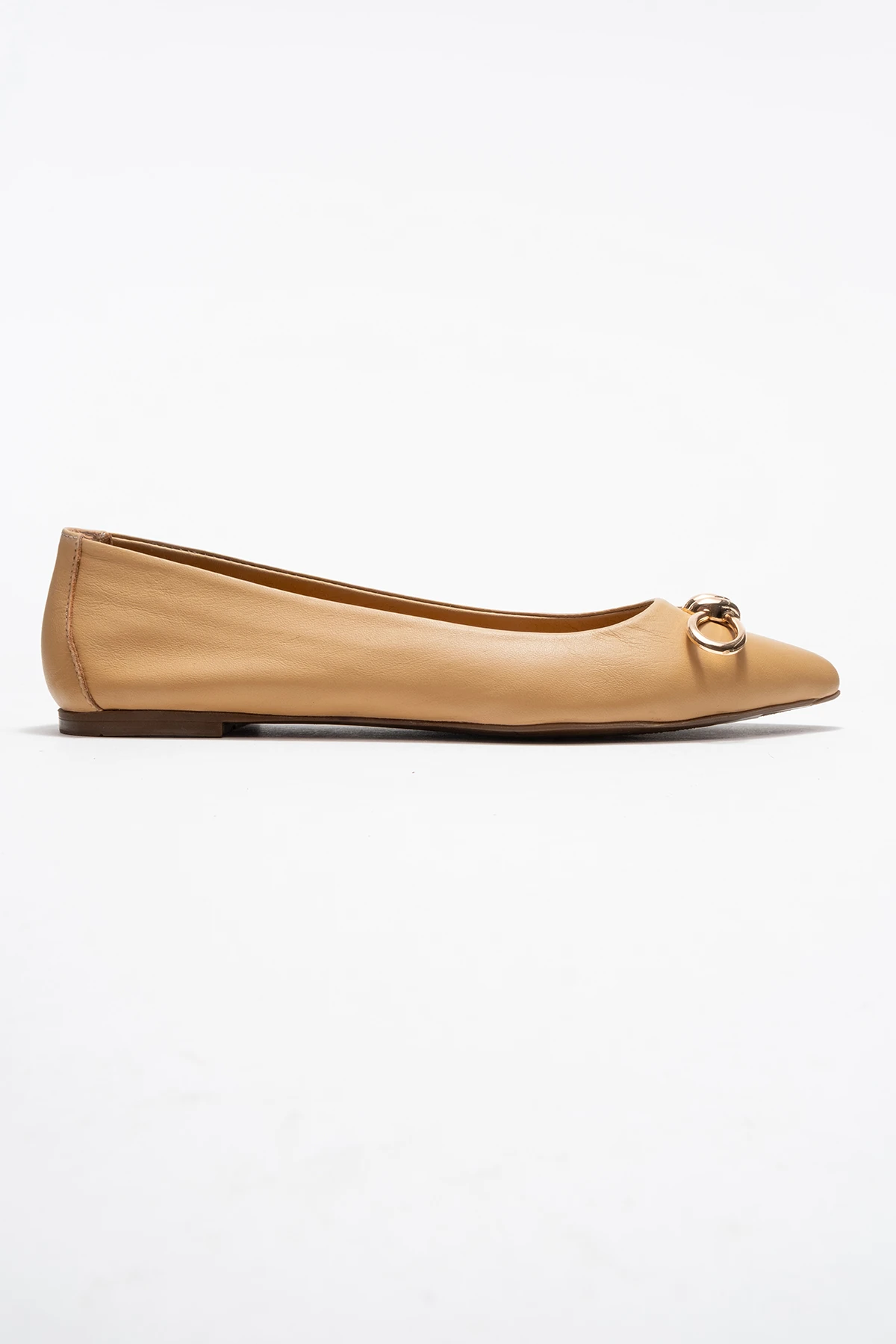 Veibola Kadın Deri Babet Karamel