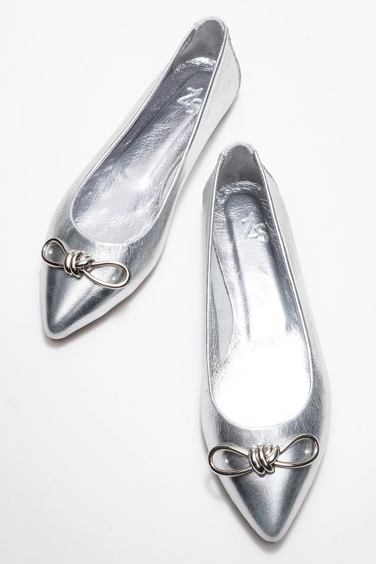 Veibola Kadın Deri Babet Lame