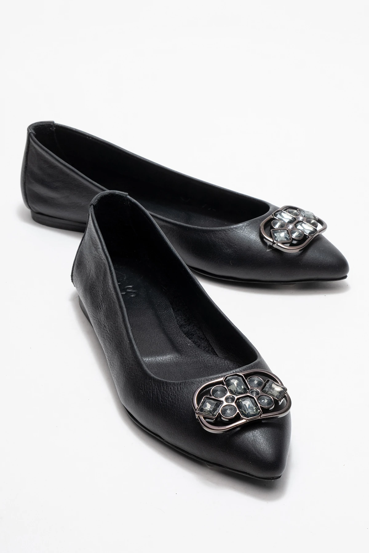 Aaron Kadın Deri Babet Siyah 