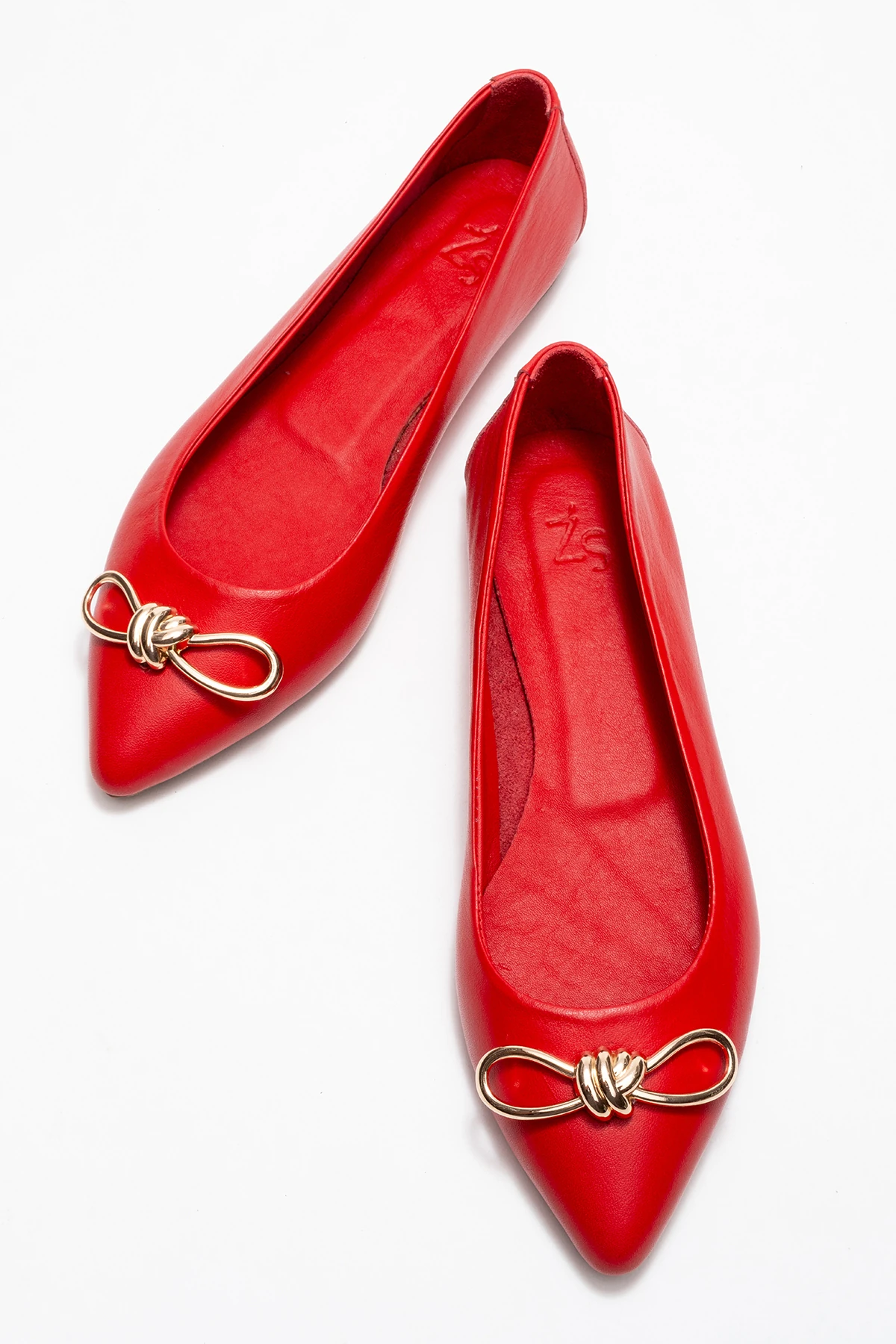 Veibola Kadın Deri Babet Kırmızı