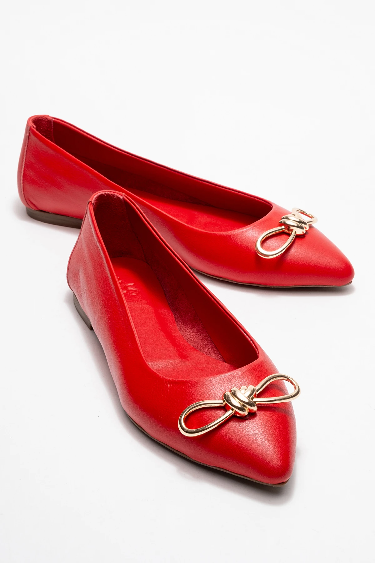 Veibola Kadın Deri Babet Kırmızı