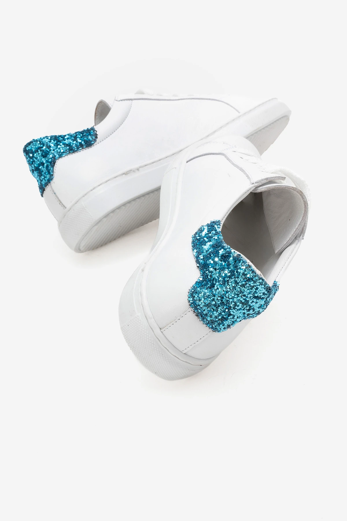 Brendon Kadın Spor Ayakkabı Beyaz-Bordo-Mavi-Cam-Kırığı