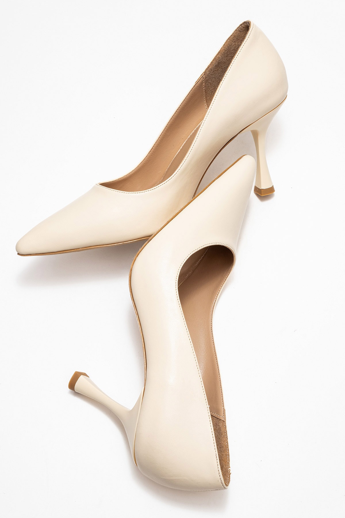 Anesilay Kadın Stiletto Bej