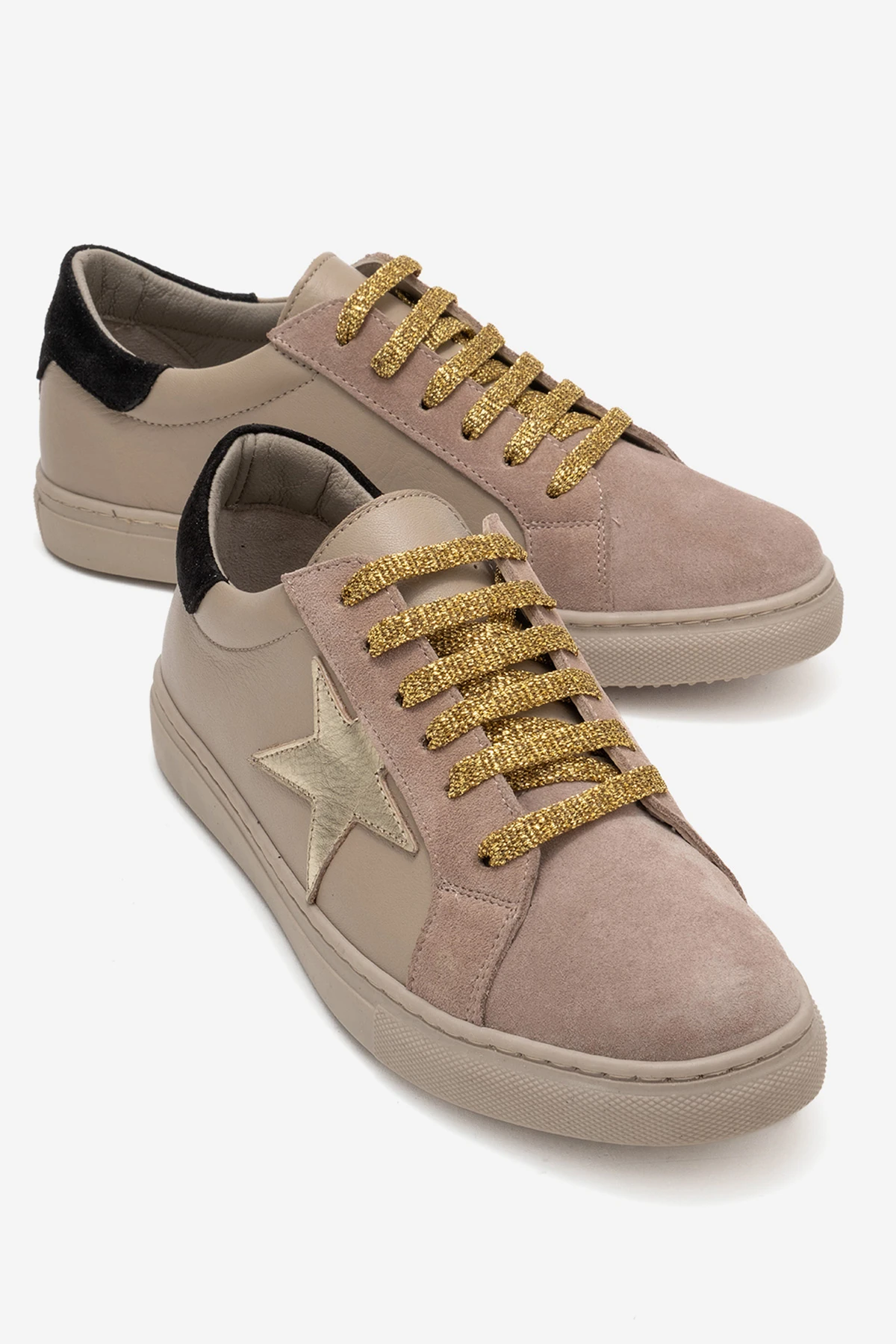 Brendon Kadın Spor Ayakkabı Gri-Siyahsüet