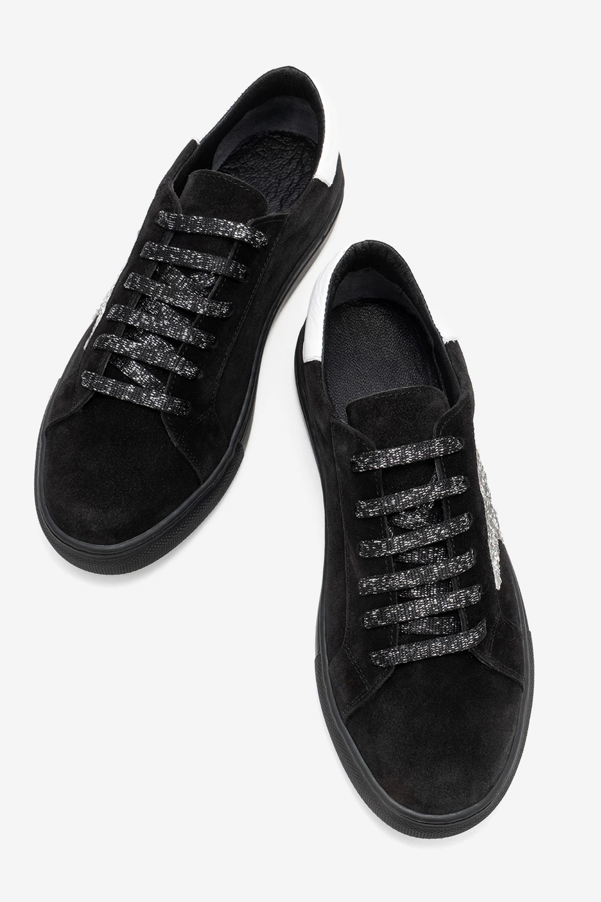 Brendon Kadın Spor Ayakkabı Siyah-Siyahsüet-Beyaz