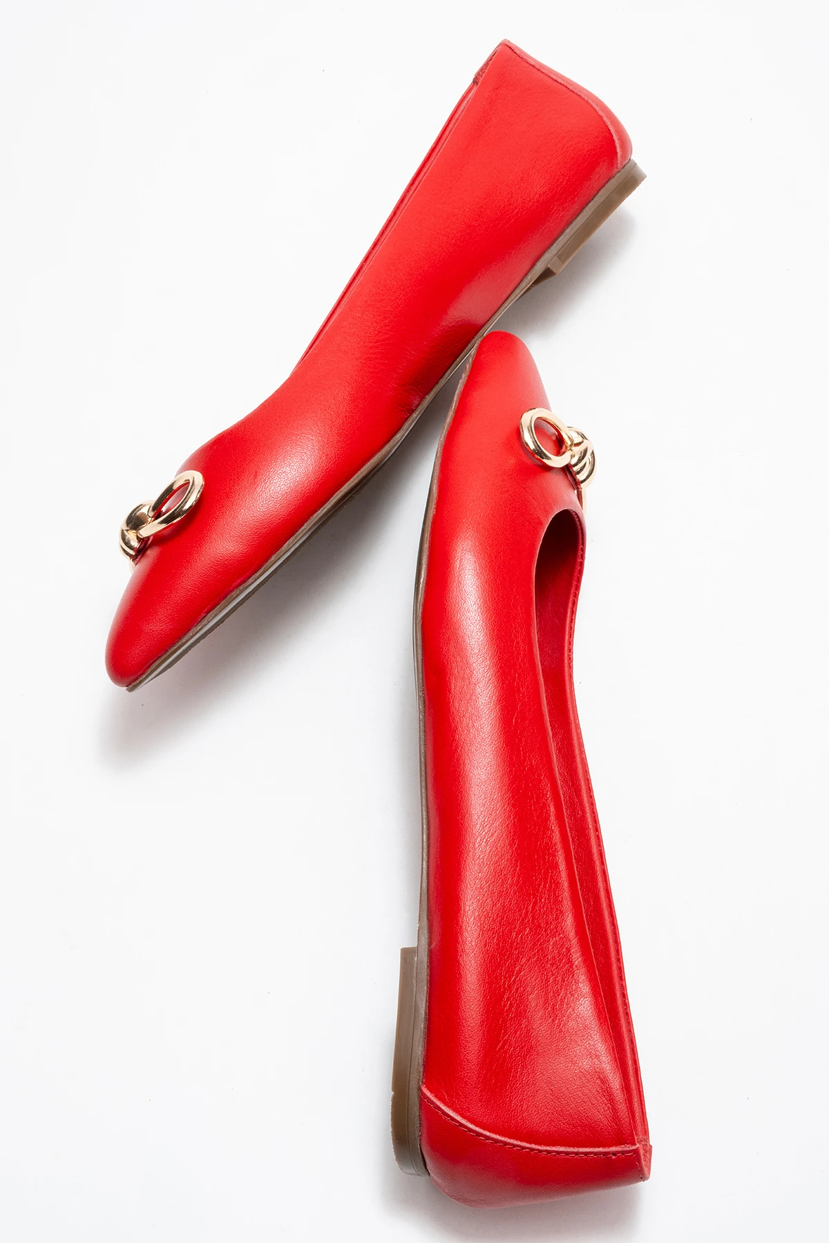 Veibola Kadın Deri Babet Kırmızı