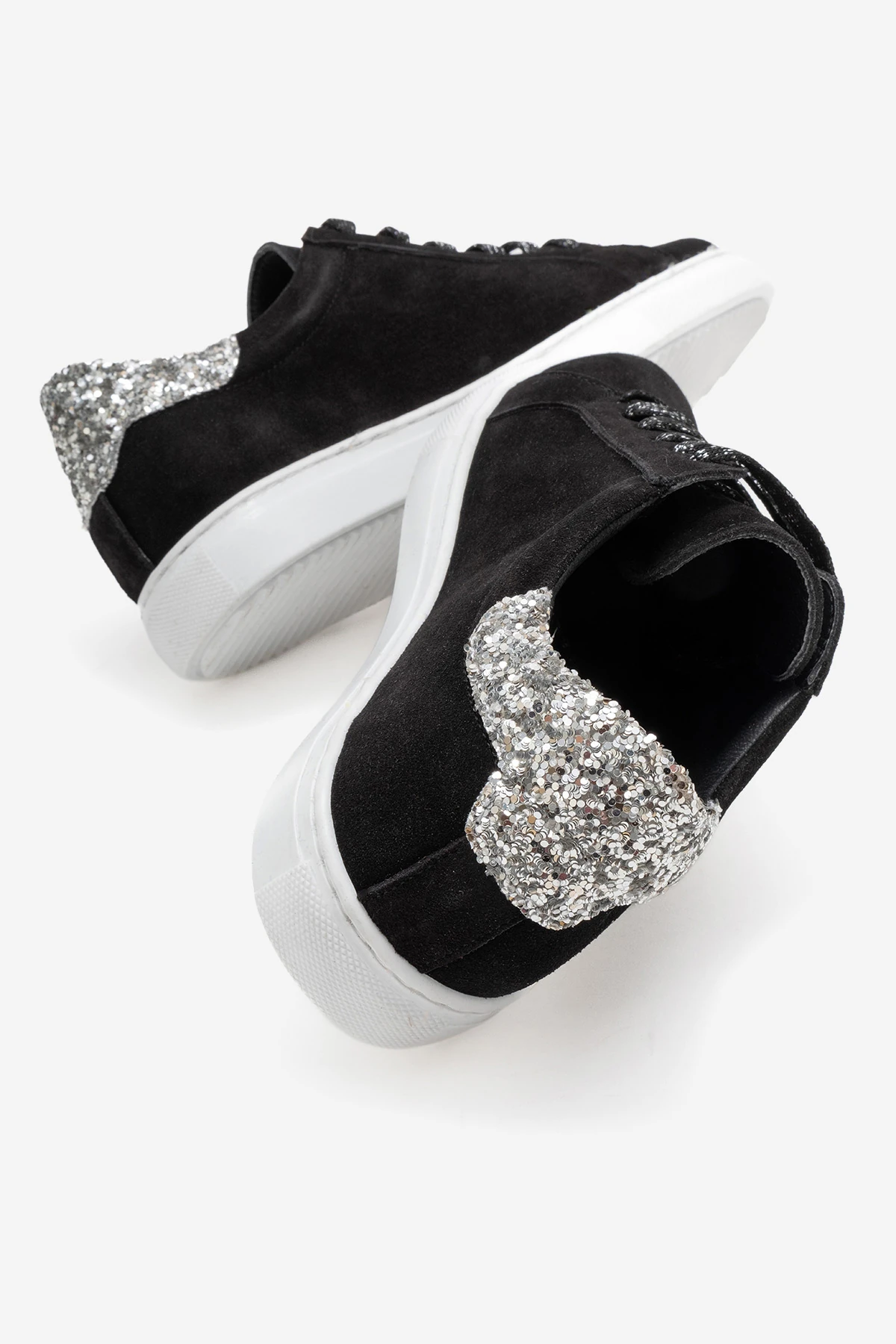 Brendon Kadın Spor Ayakkabı Siyah-Siyahsüet-Cam-Kırığı