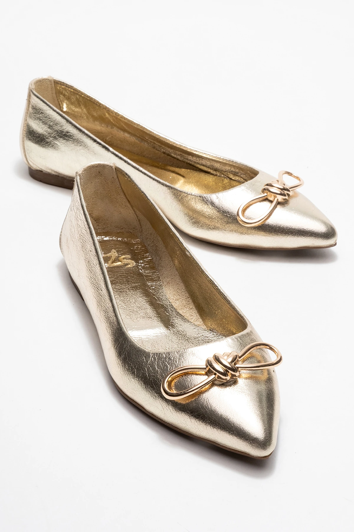 Veibola Kadın Deri Babet Dore