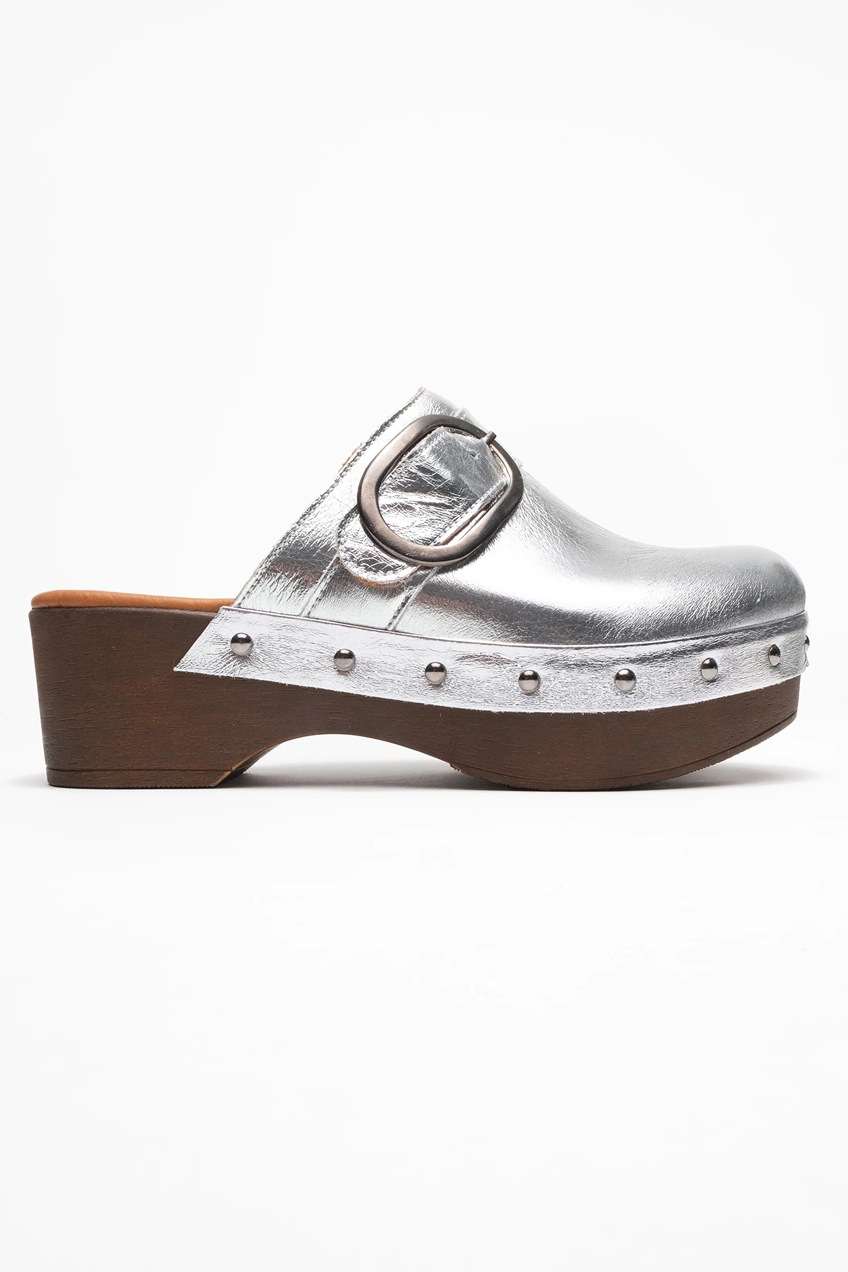 Sylive Kadın Deri Takunya Terlik Lame